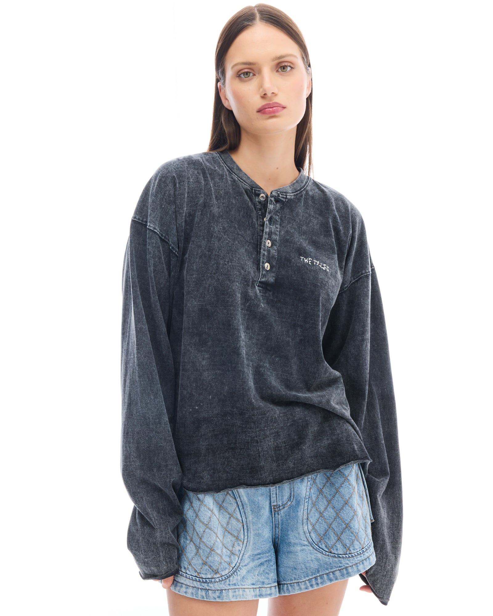 Worn Grandad Long sleeve Tee