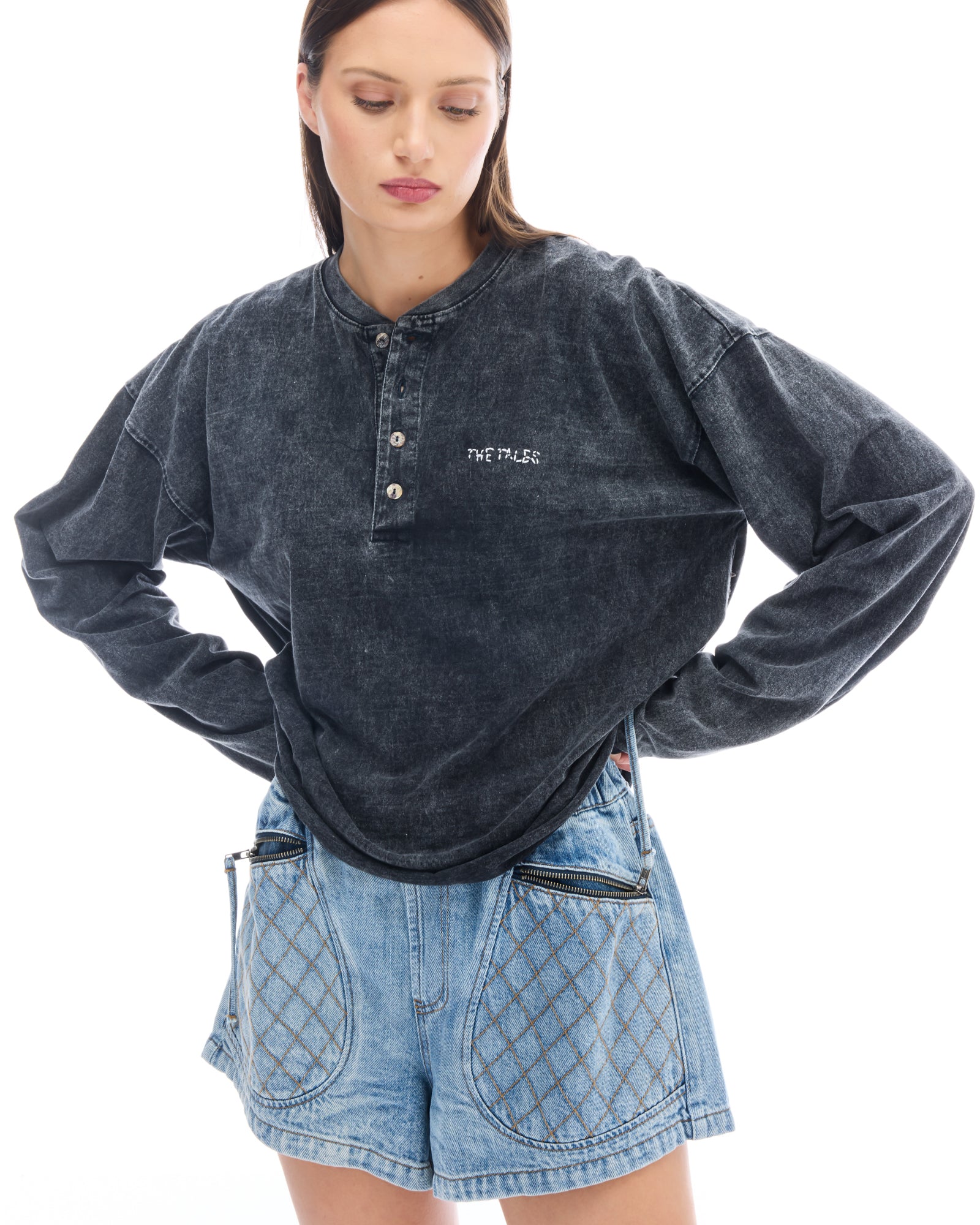 Worn Grandad Long sleeve Tee
