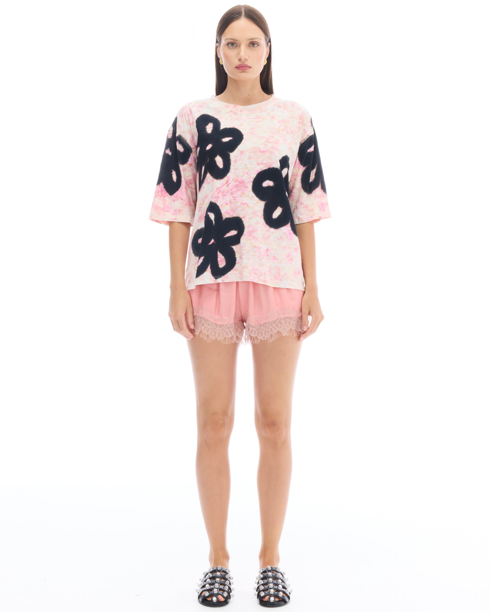 ザ・テイルズ フローラルストリート ヘンプTシャツ