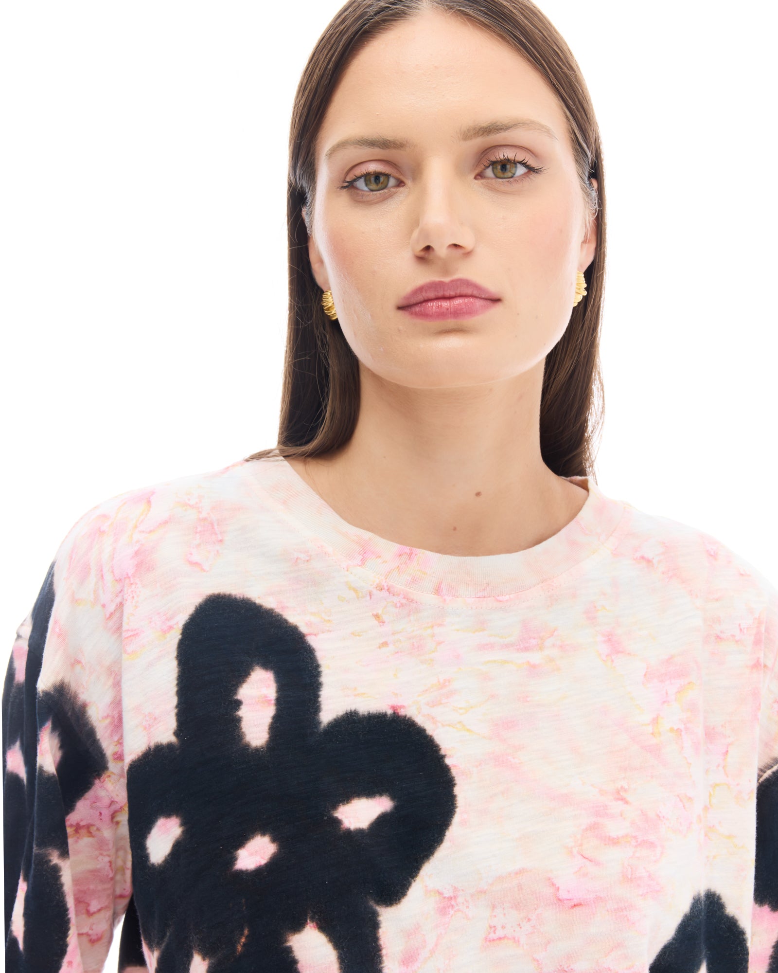 Hand Sprayed Flower Street Tee