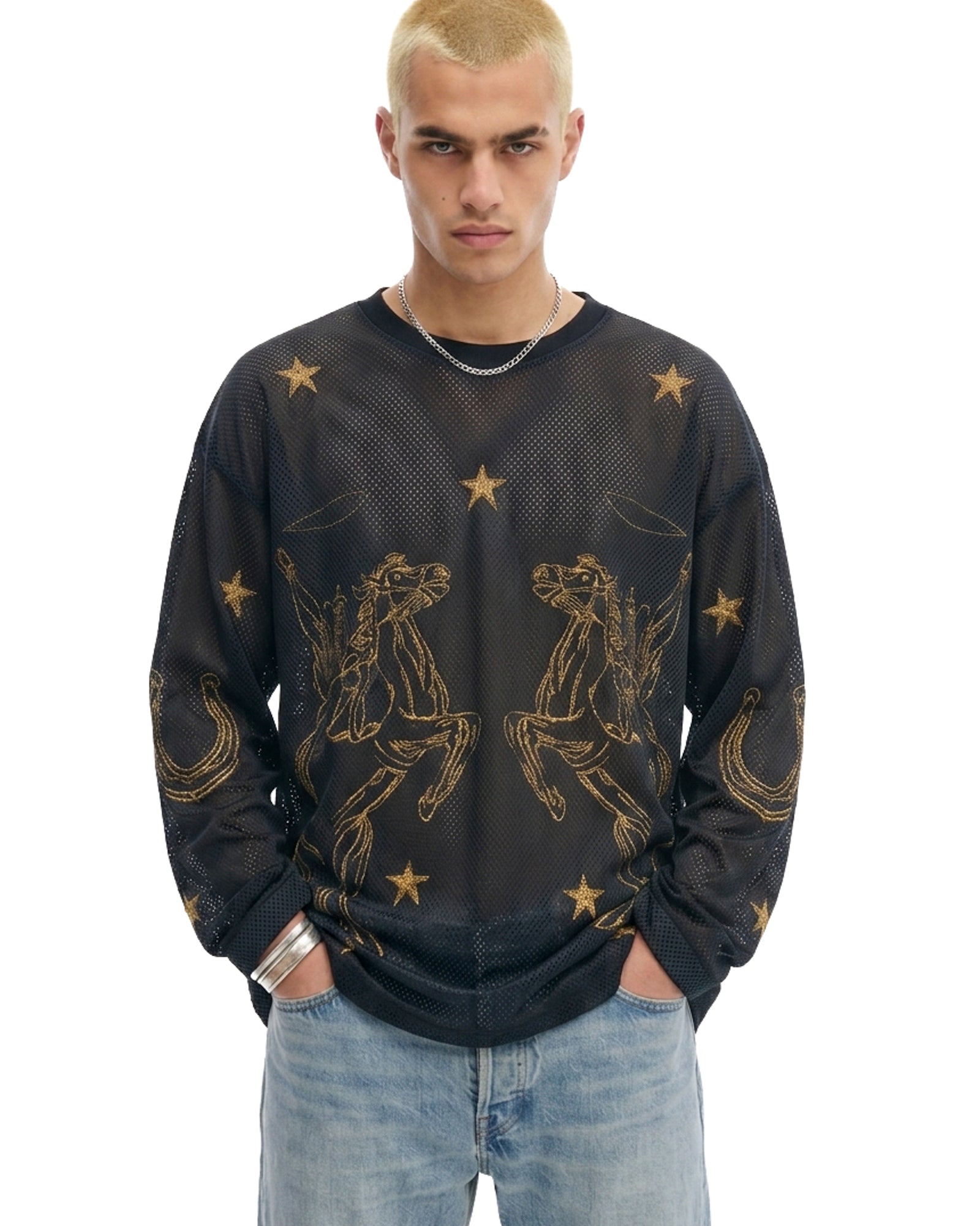 Cowboy Long sleeve Football Jersey