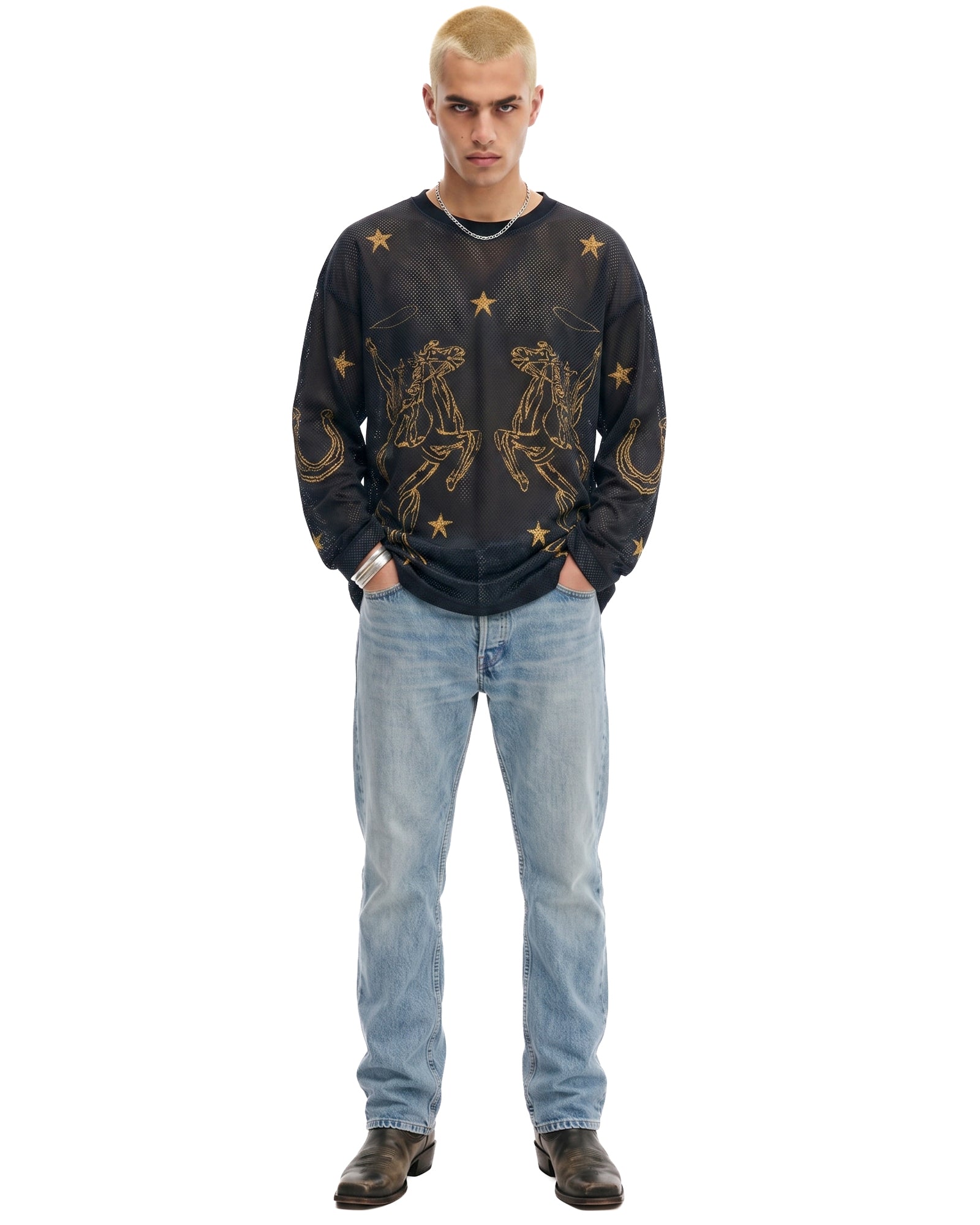 Cowboy Long sleeve Football Jersey