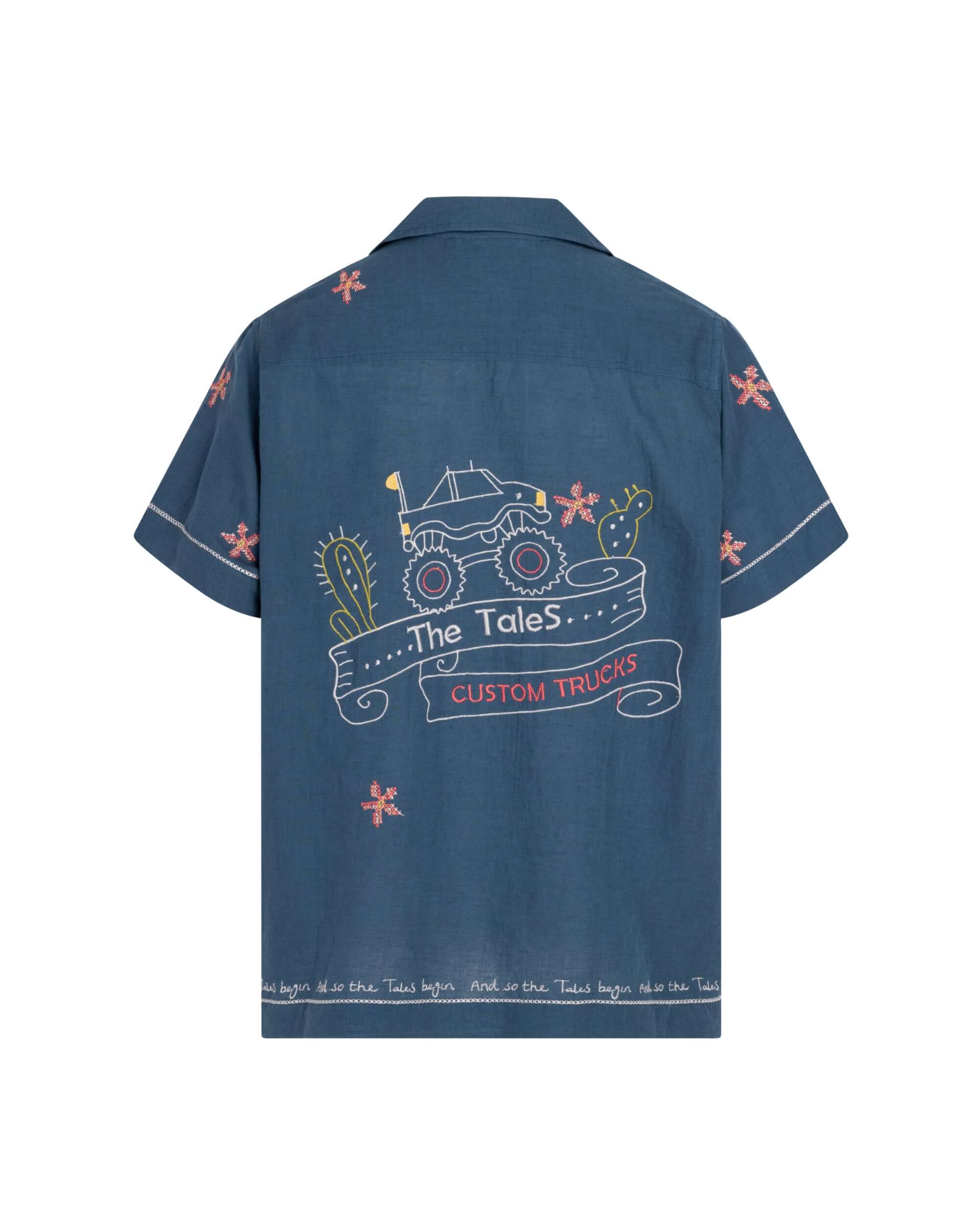 Flower Linen Truck Shirt