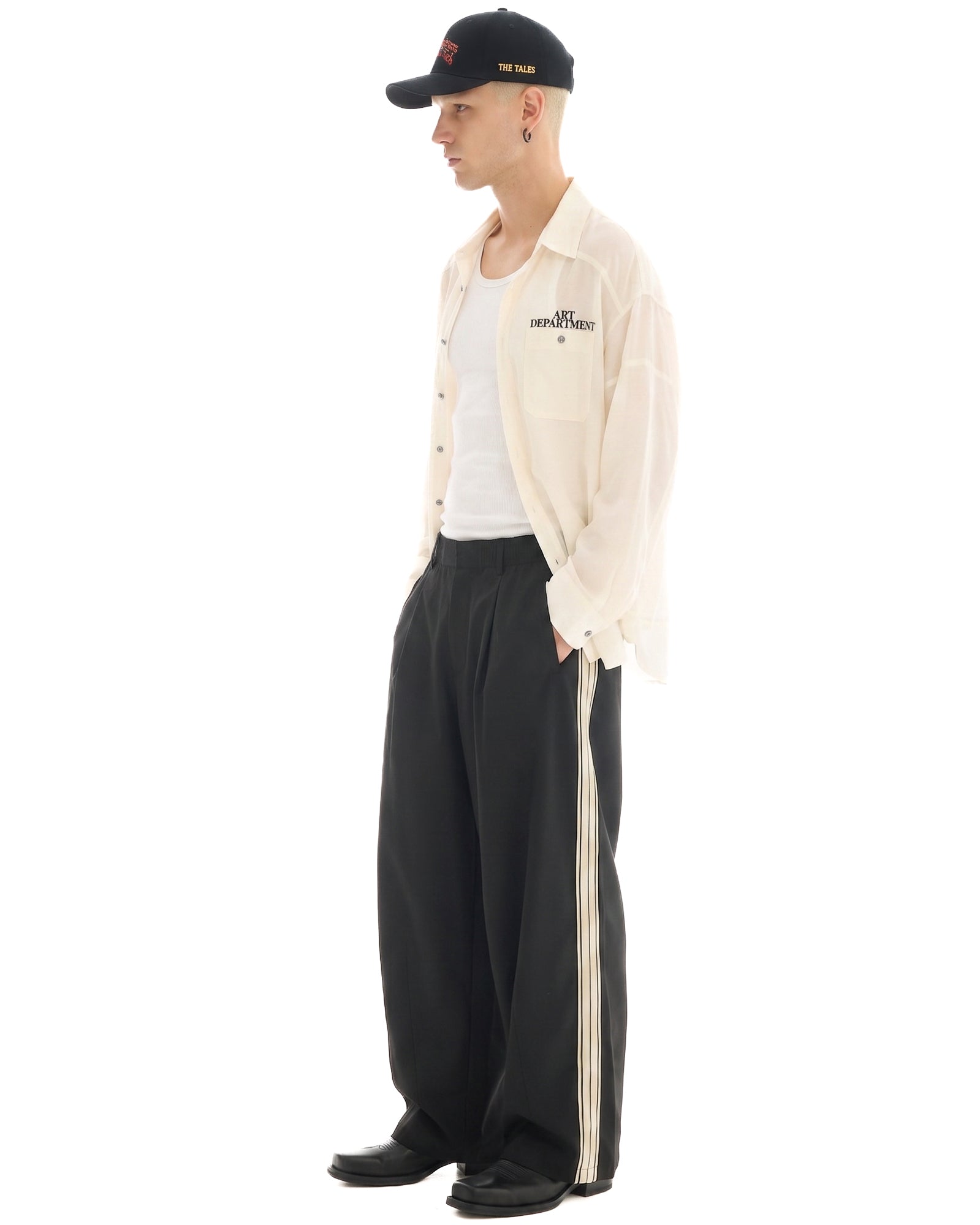 The Suited Harajuku Black Track Pant