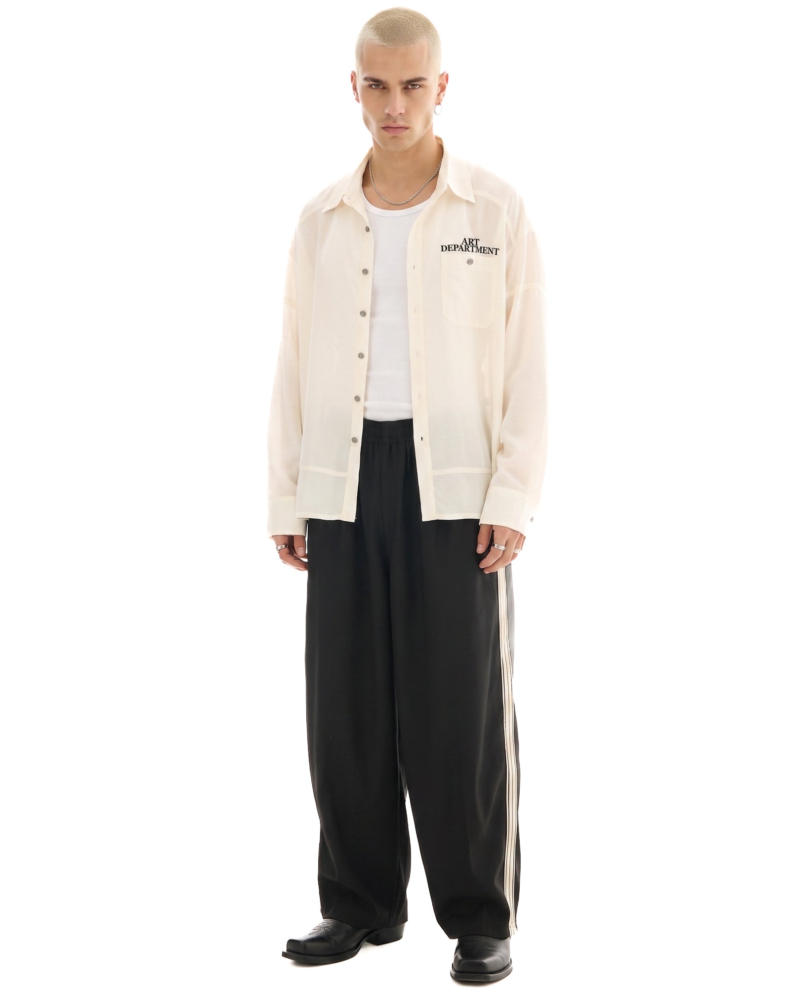 The Suited Harajuku Black Track Pant