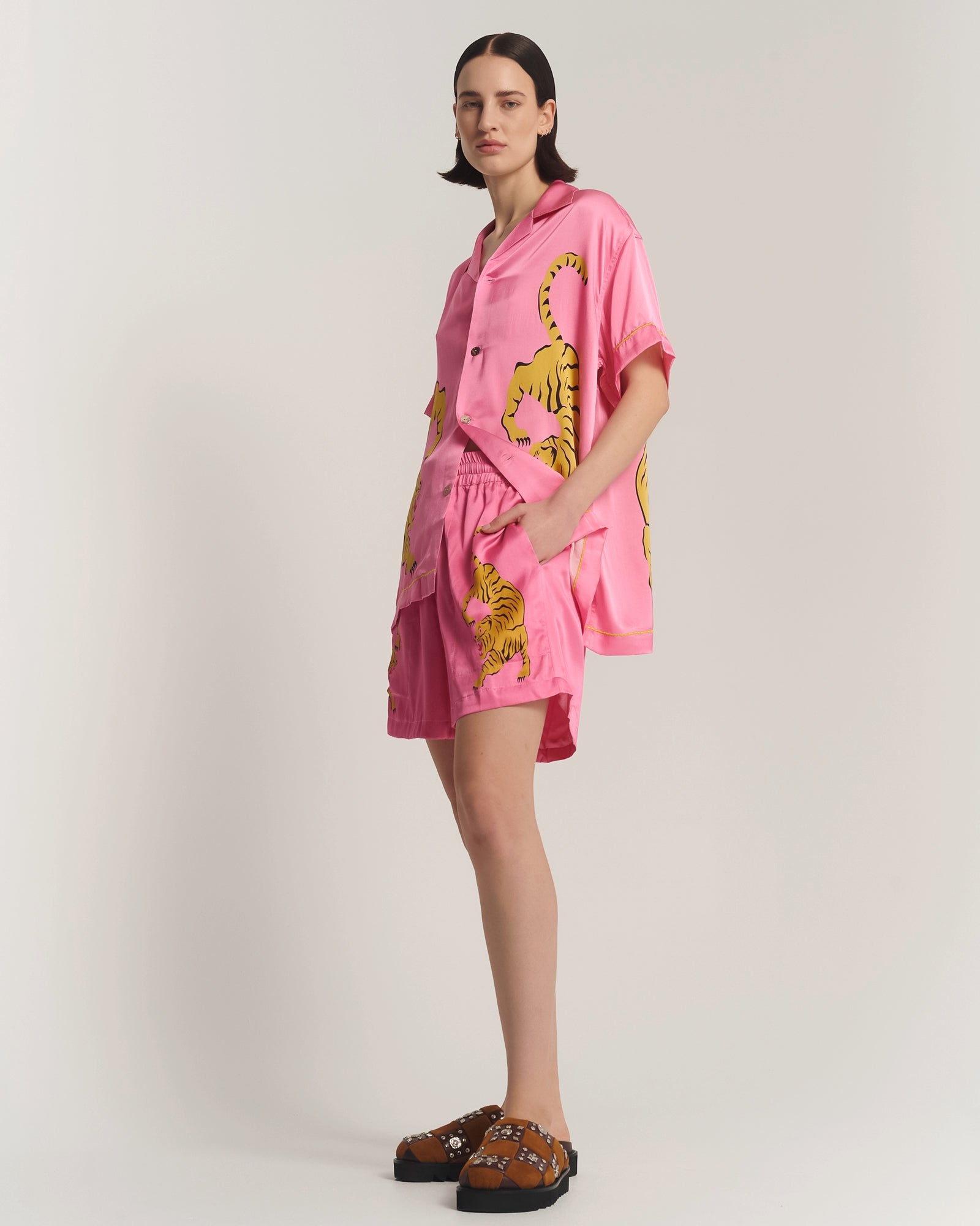 Crouching Tiger Silk Shirt