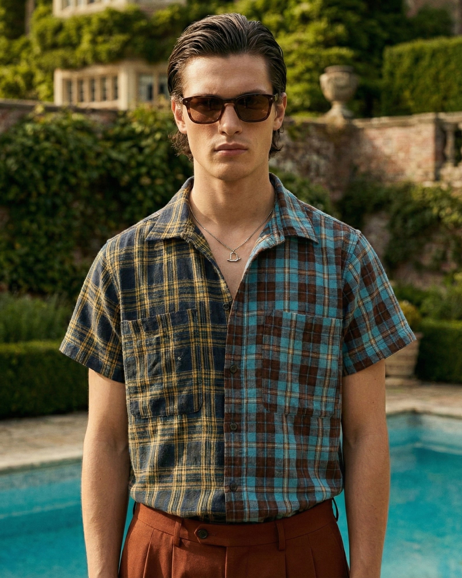 ザ・テイルズ ヴィンテージウォッシュフランネルシャツ