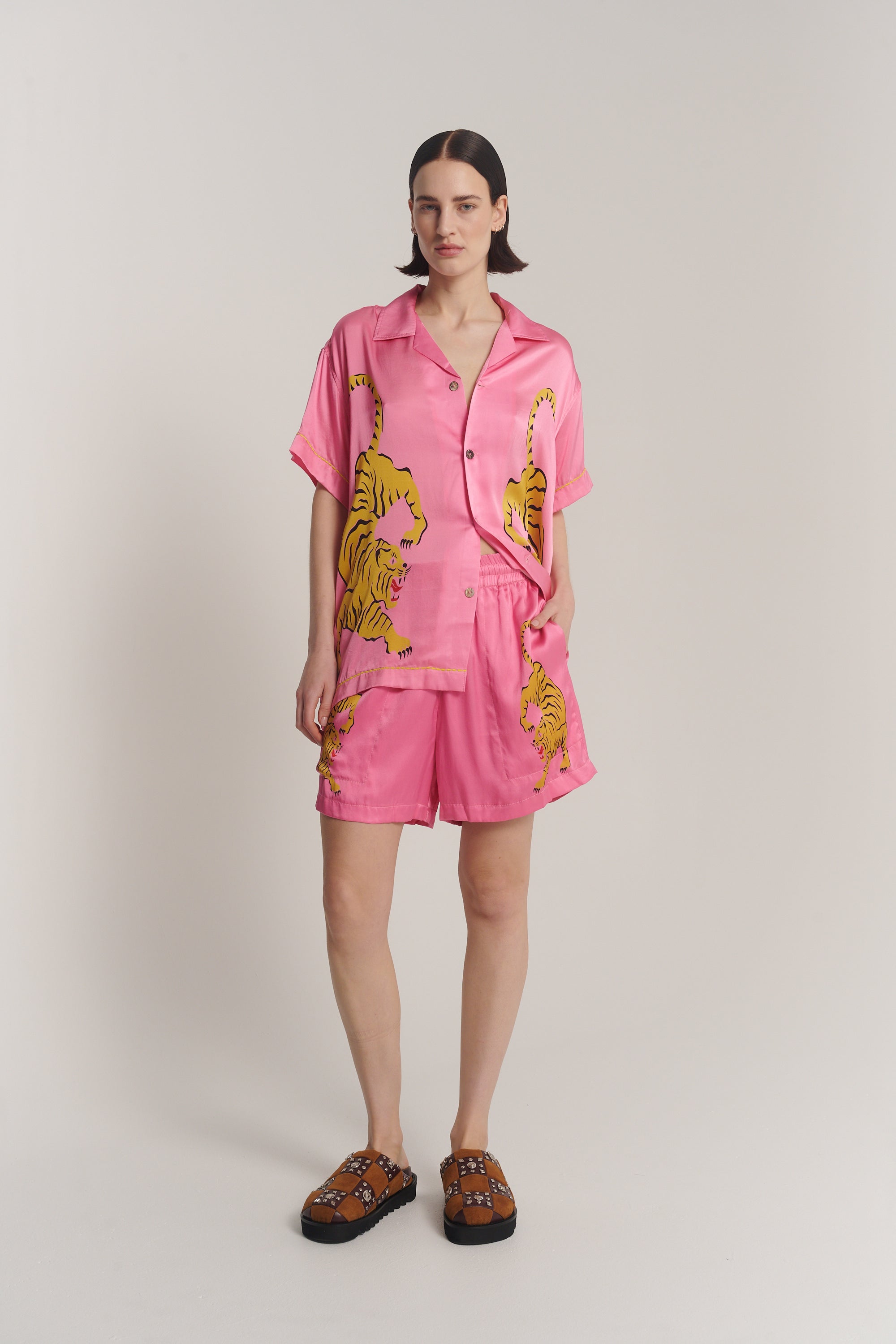 Crouching Tiger Silk Shirt