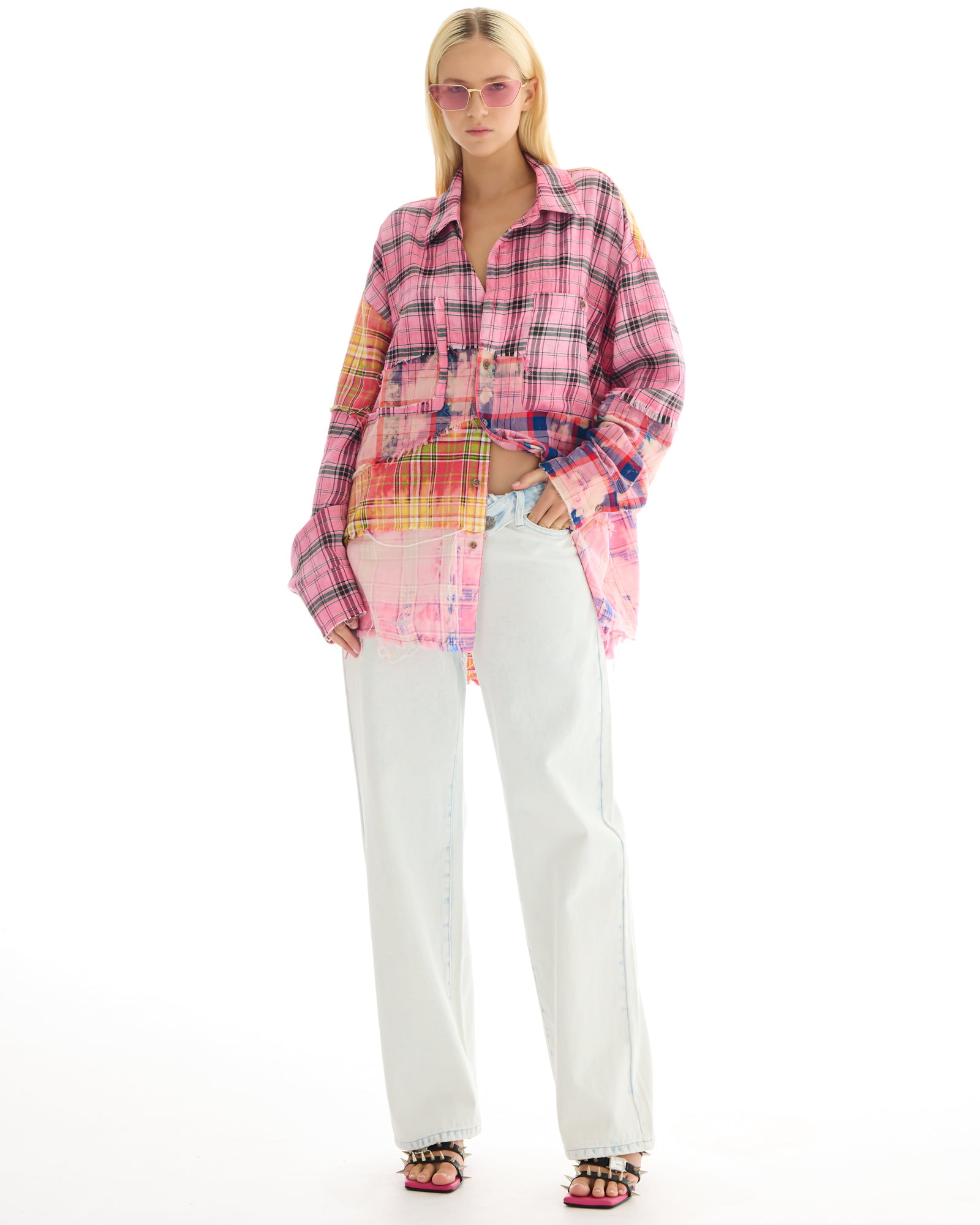 The Tales Reworked And Destroyed Check Shirt