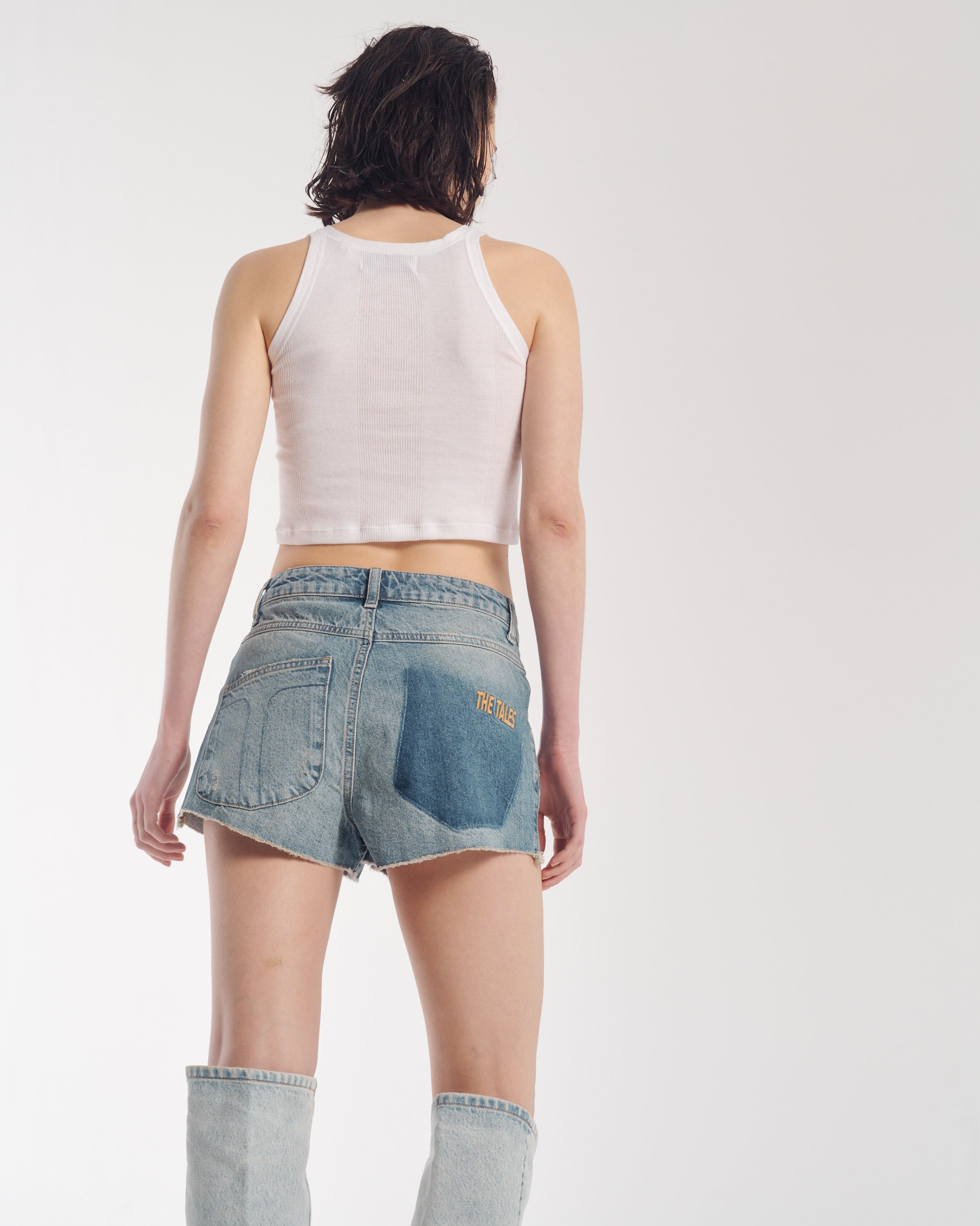 The Tales Panelled Denim Short