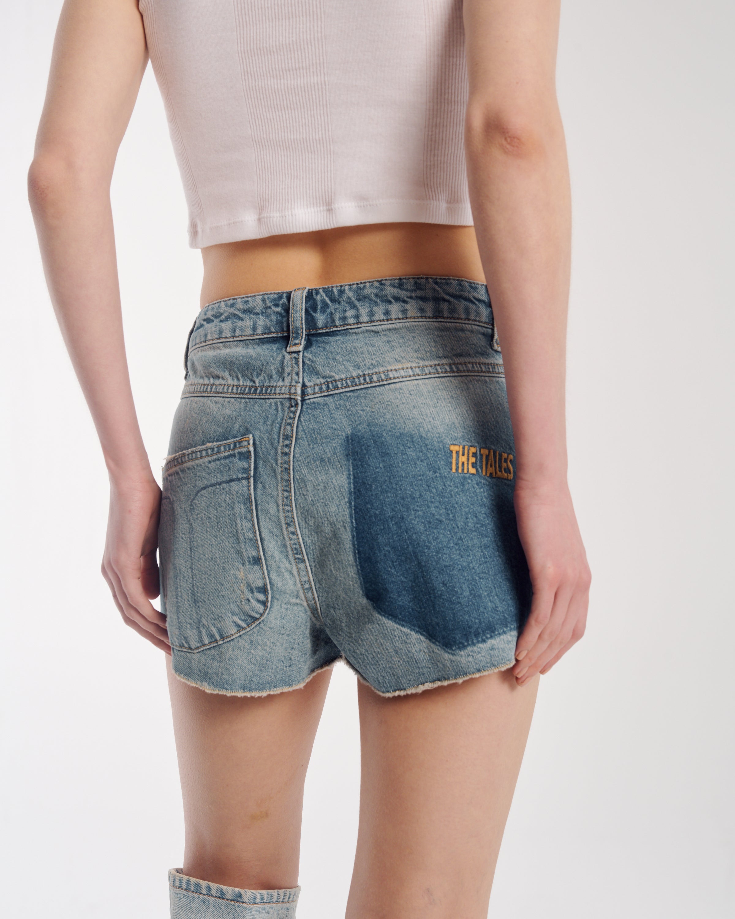 The Tales Panelled Denim Short