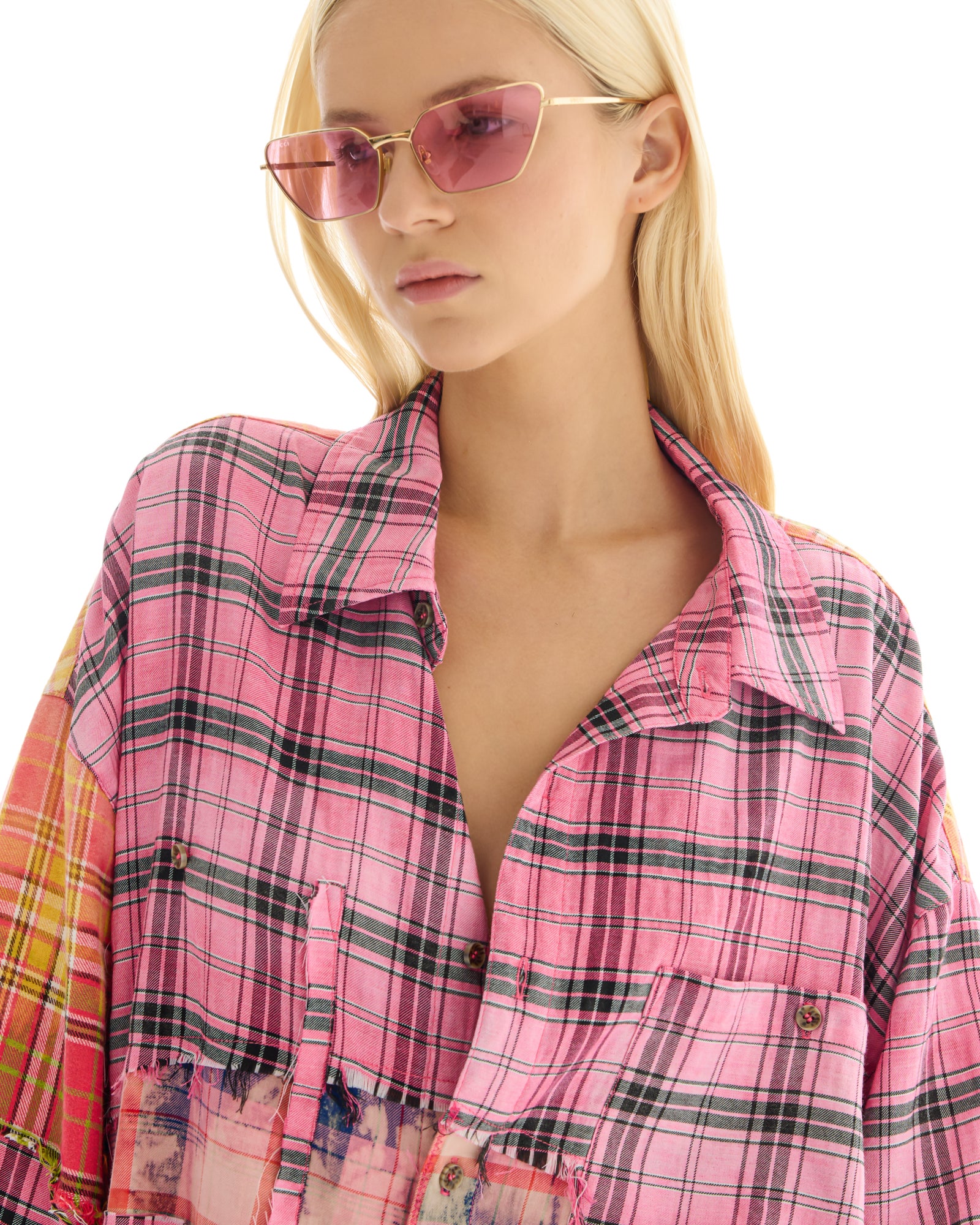 The Tales Reworked And Destroyed Check Shirt