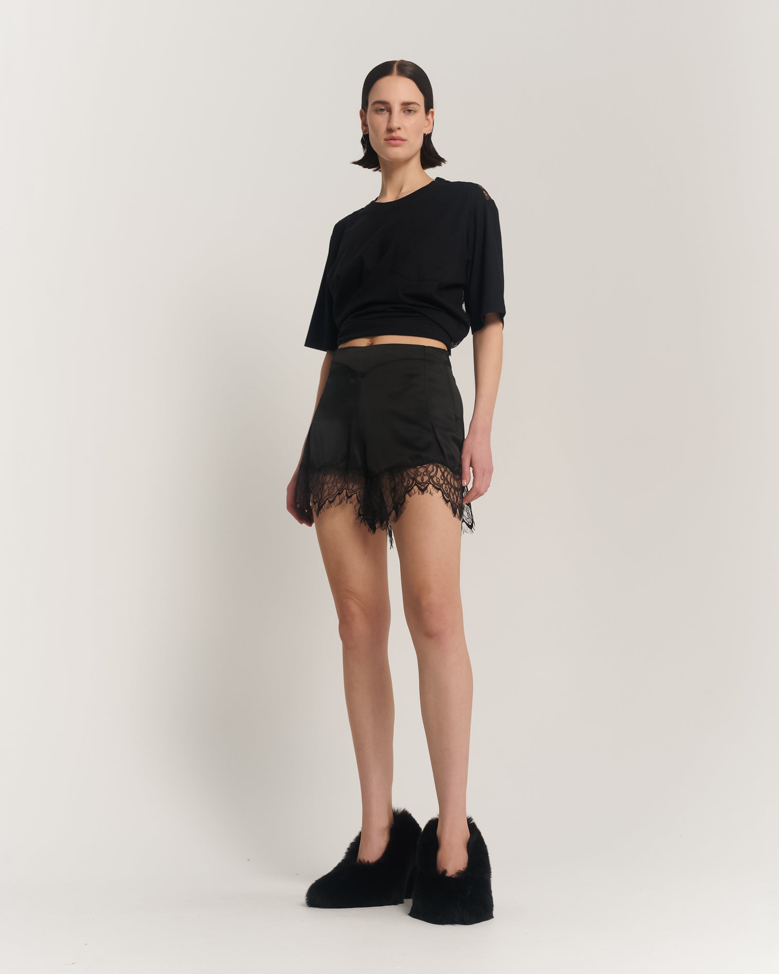 Silk Lace Pixie Shorts