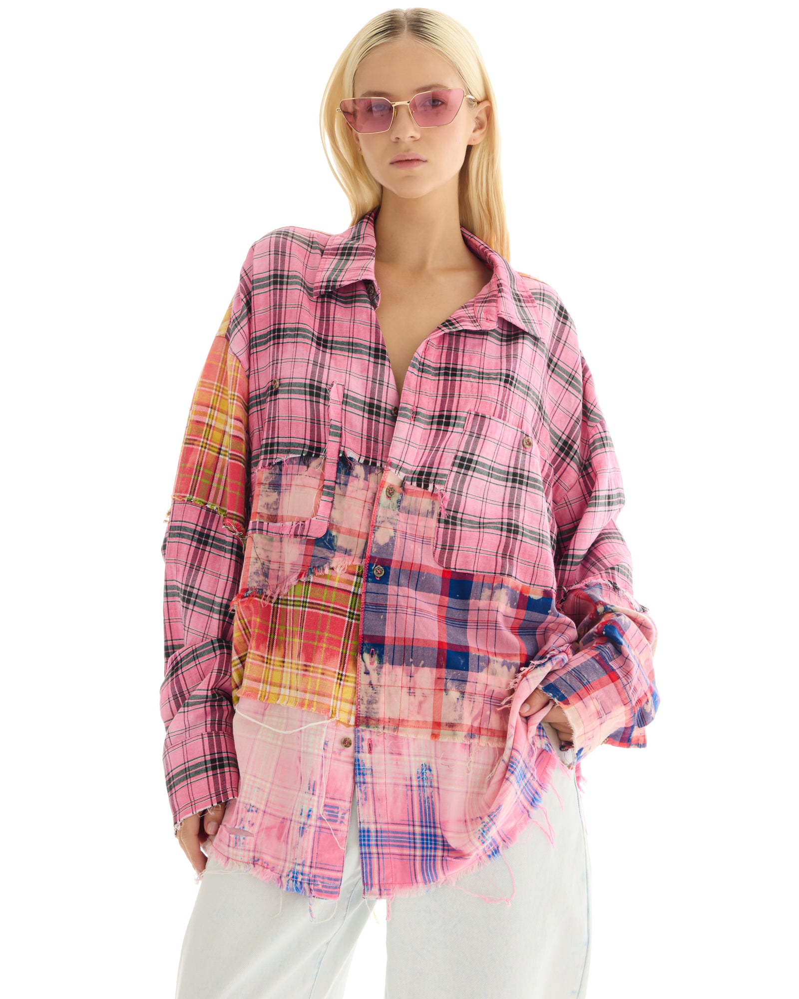 The Tales Reworked And Destroyed Check Shirt