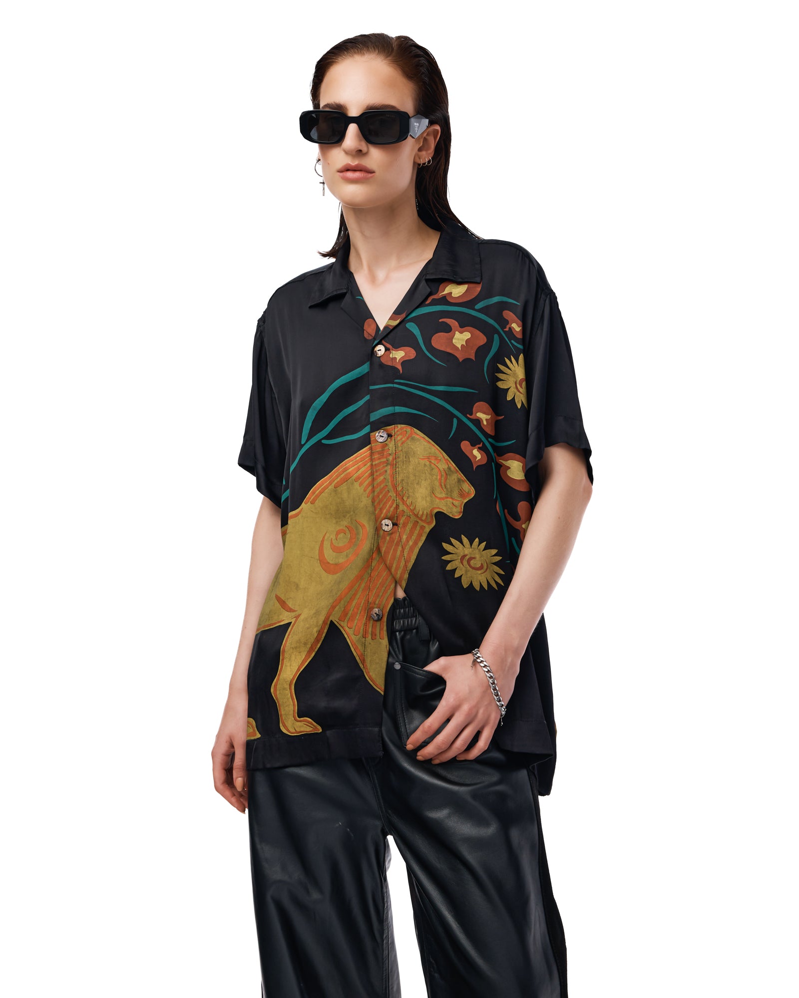 The Prowling Lion Camp Shirt