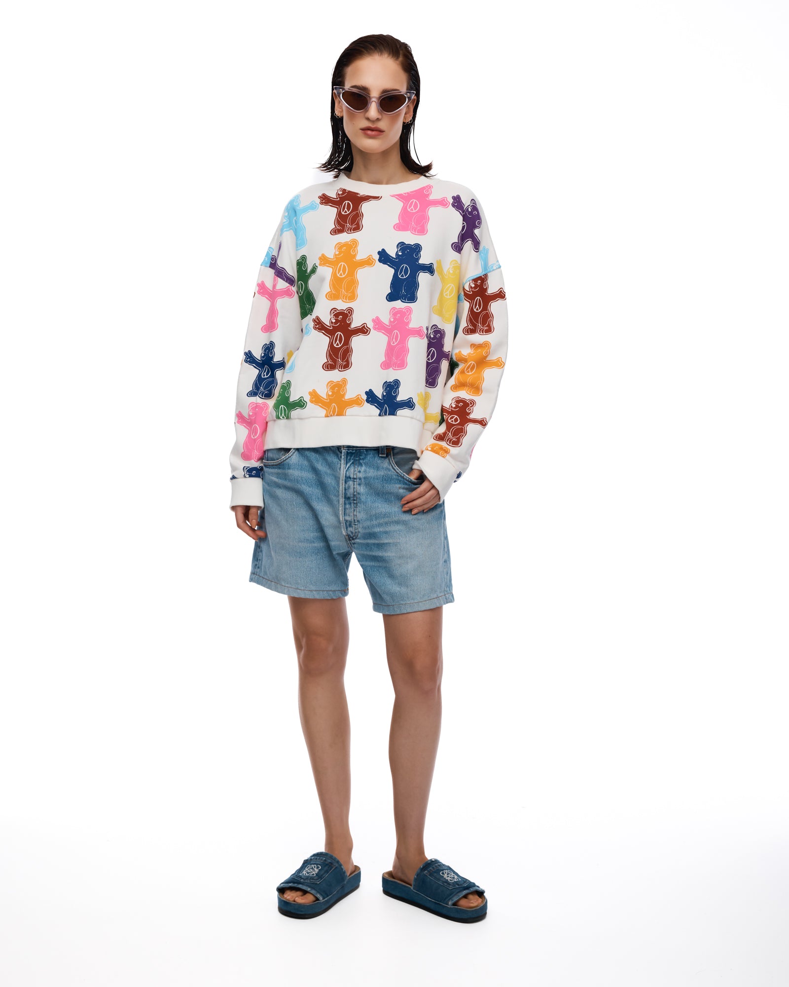 Peace Bear Bamboo Cotton Sweater