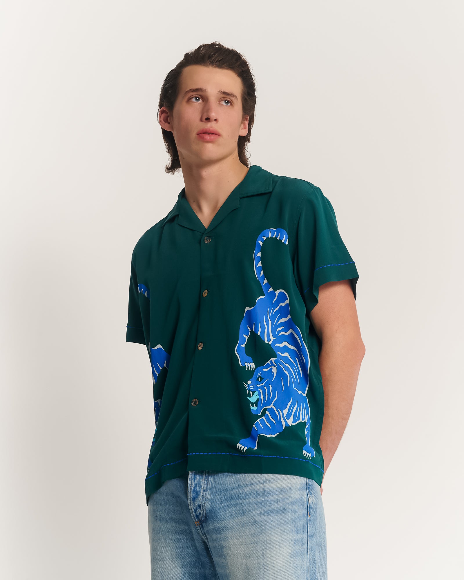 Crouching Tiger Silk Shirt