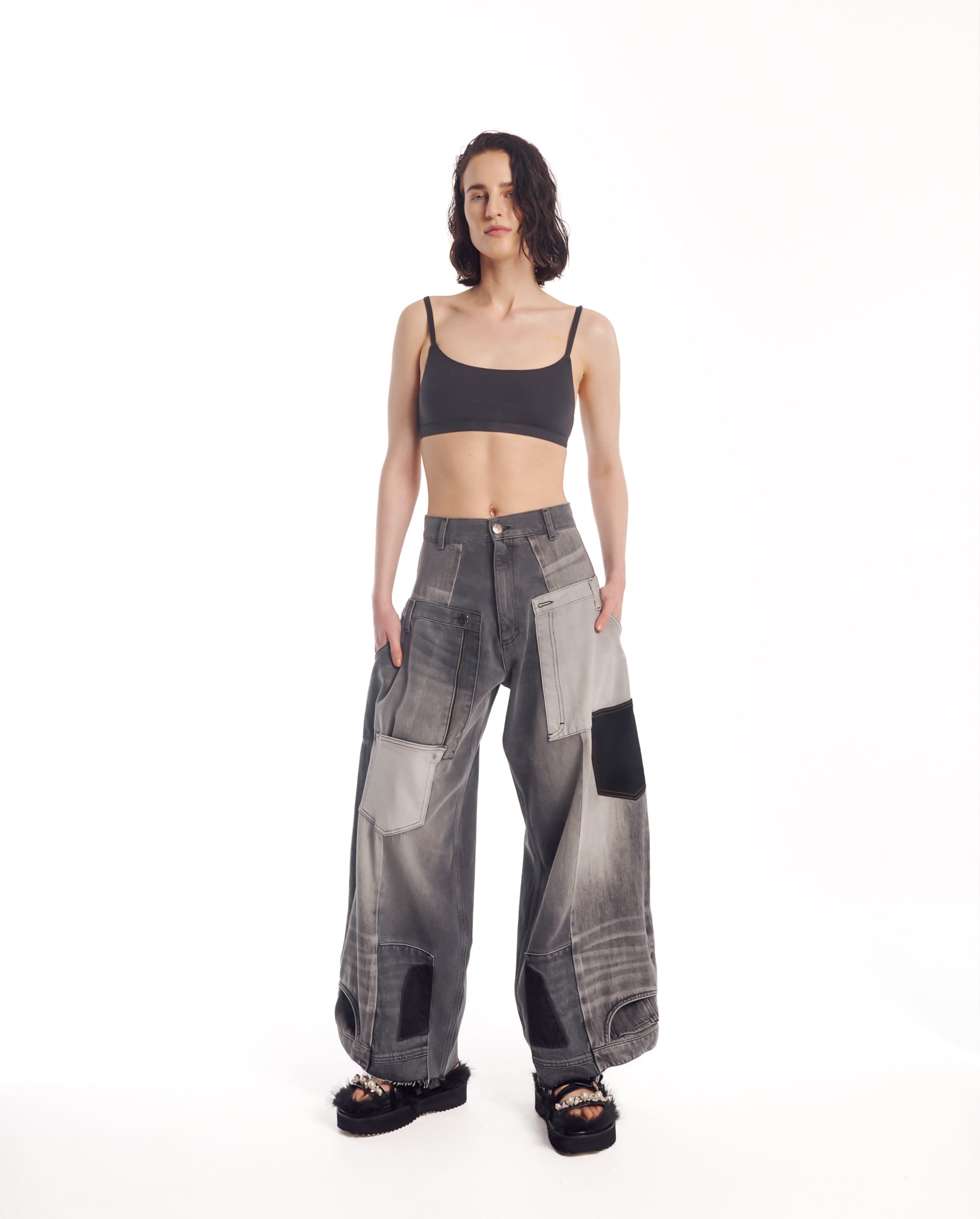 Old Faithful Jeans mit verdrehten Nähten