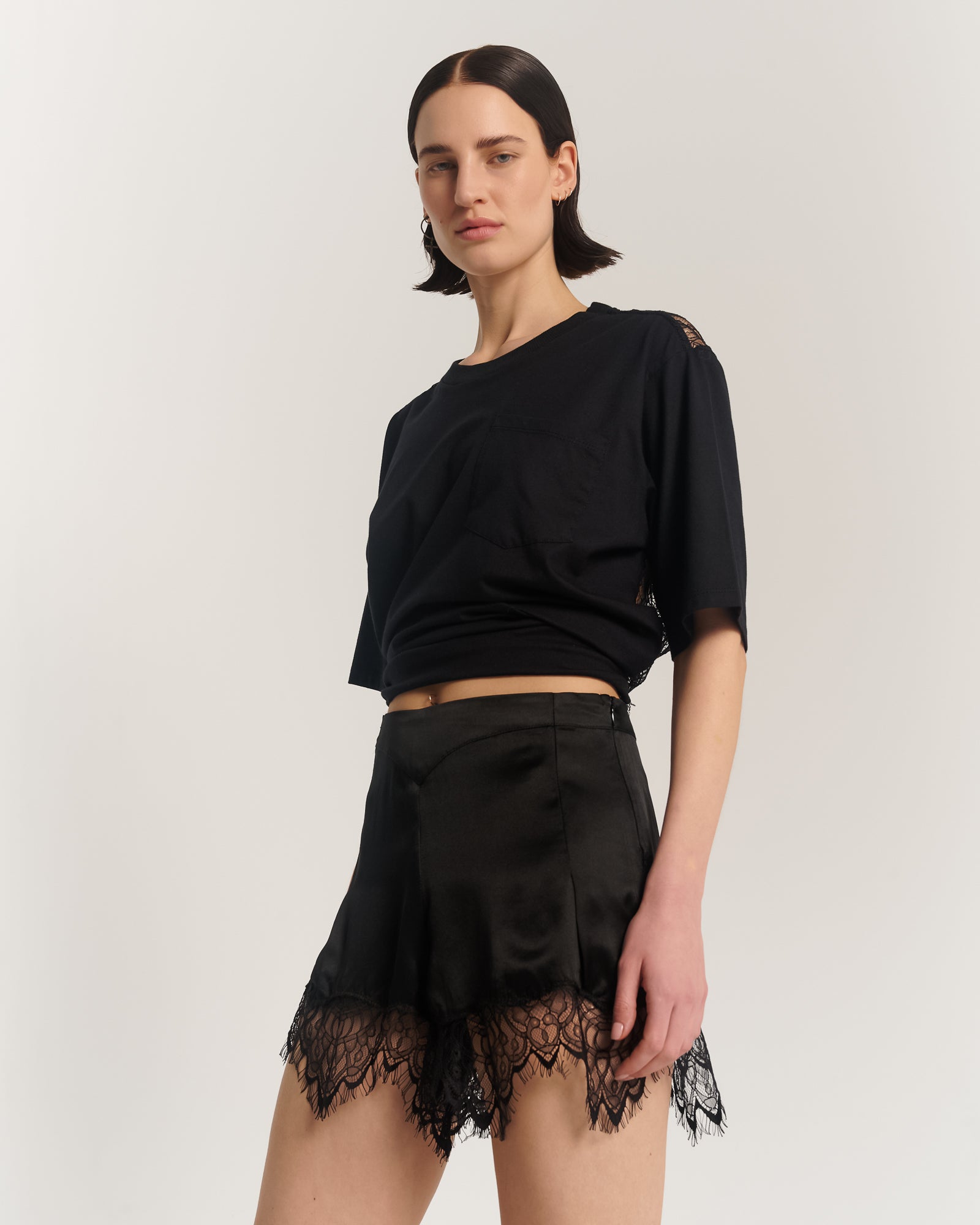 Silk Lace Pixie Shorts