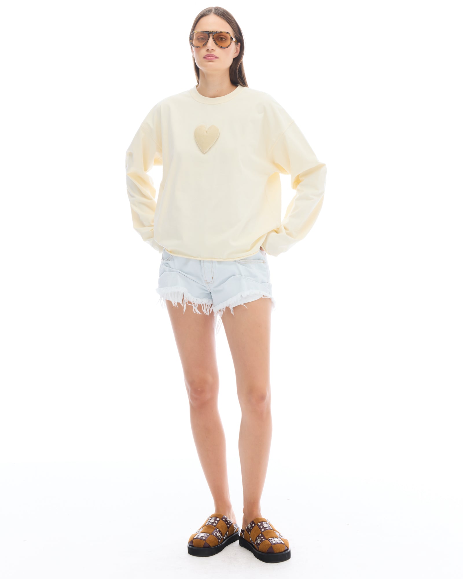 We Love Velvet Heart Long Sleeve Tee