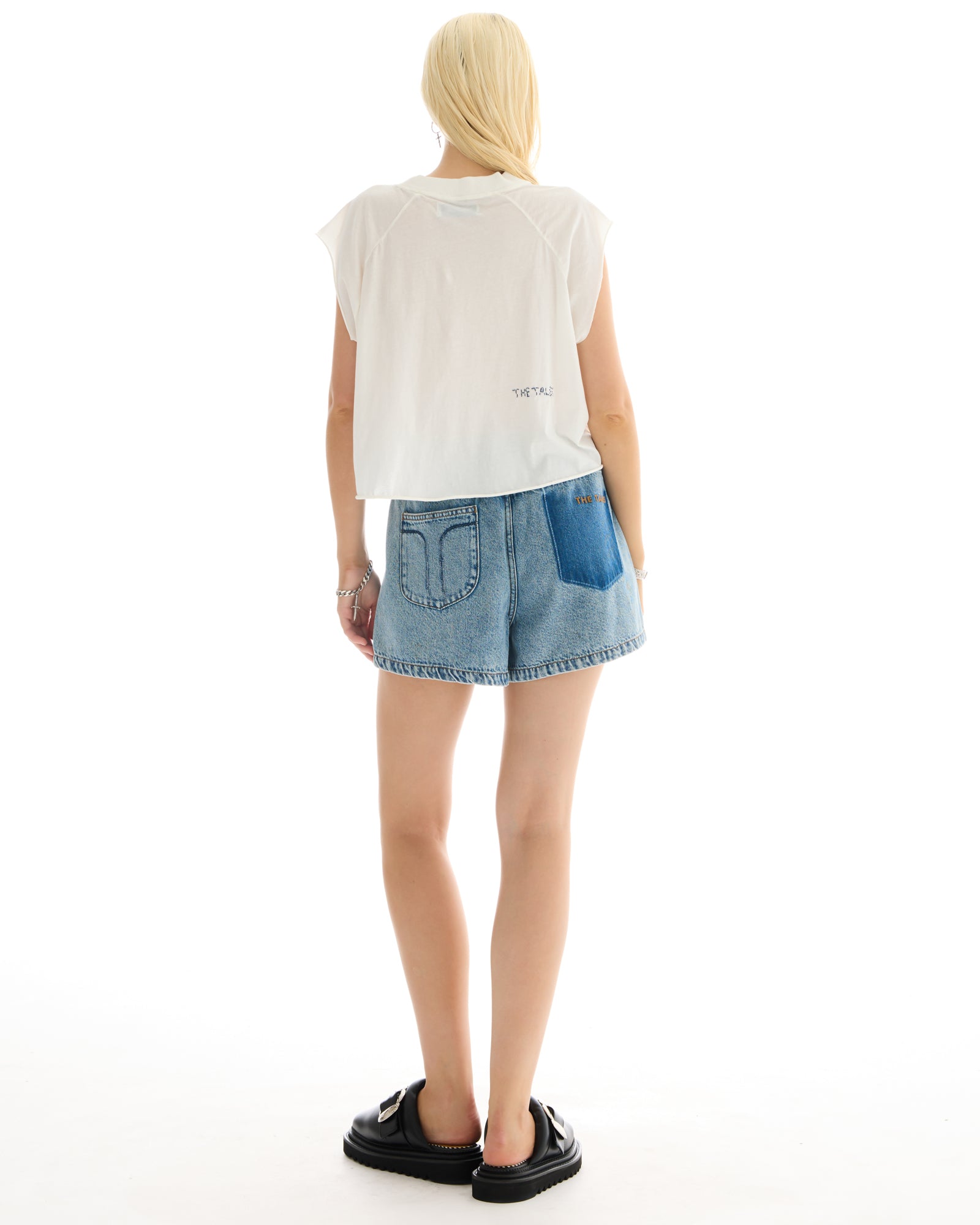 Music Flower Cropped Raglan Tee