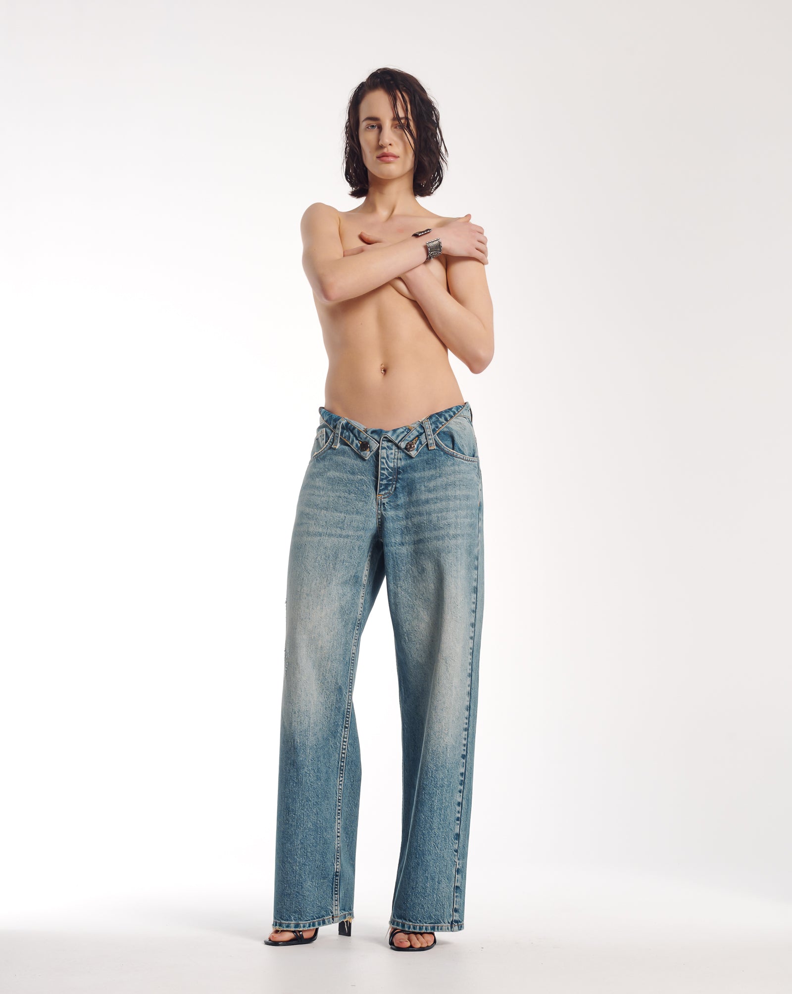 The Tales Rolled Waist Denim jean