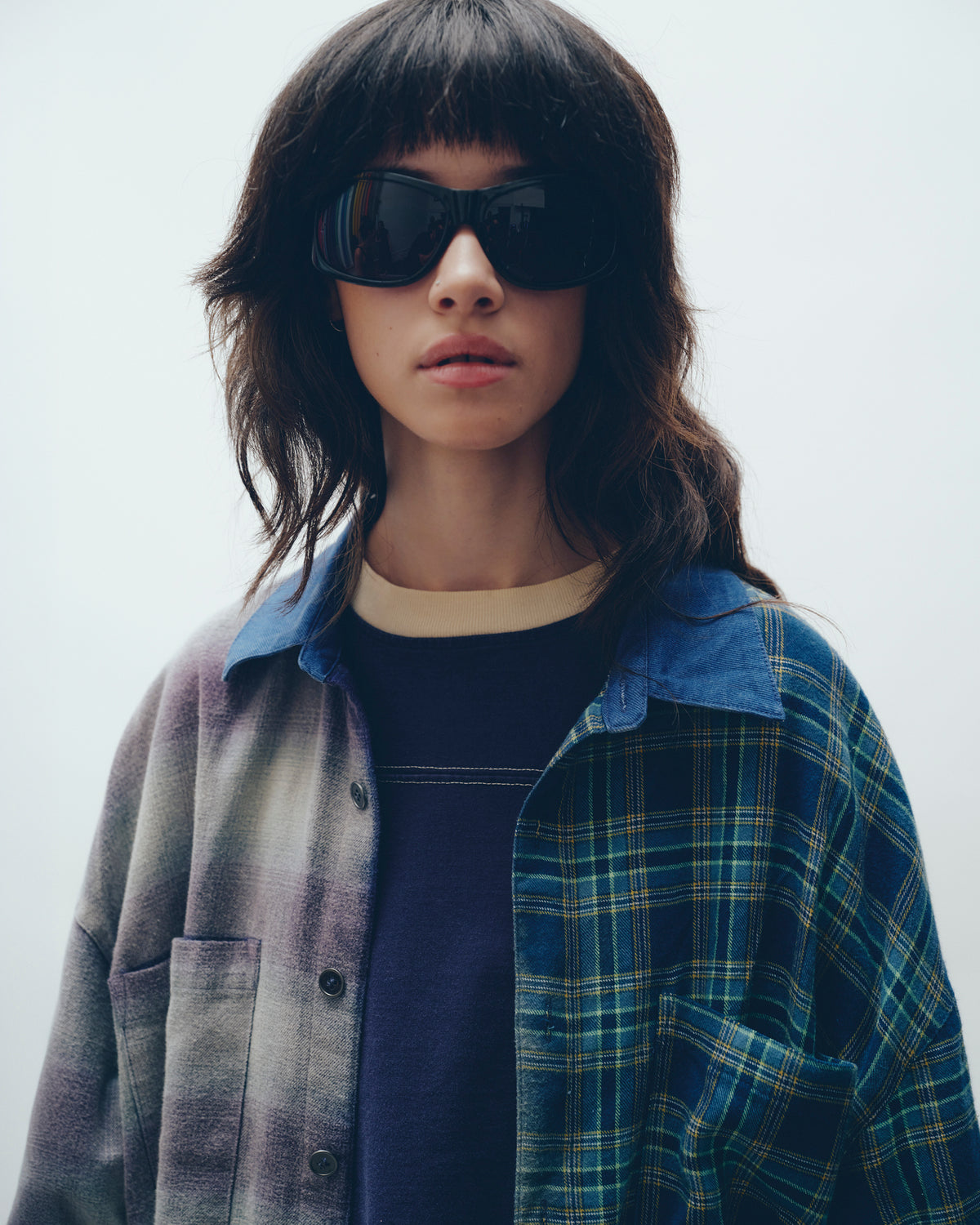 Half N Half Flannel Shirt THE TALES