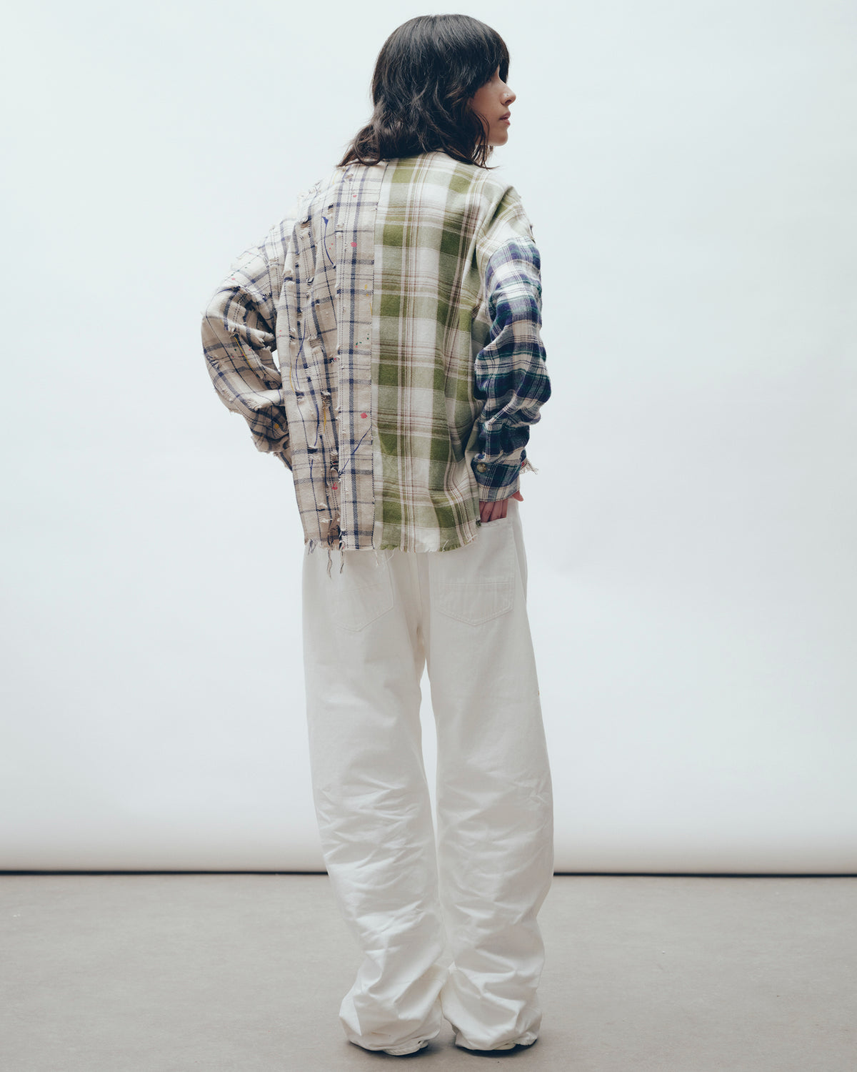 Reworked And Painted Flannel Shirt THE TALES