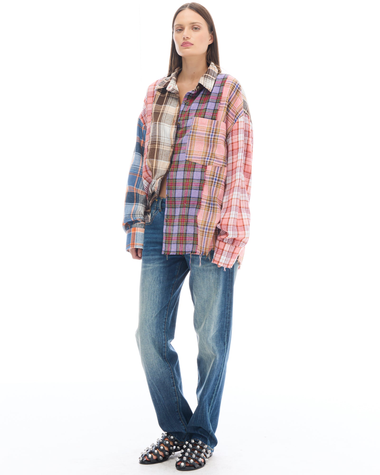 Old Faithful Jeans mit verdrehten Nähten