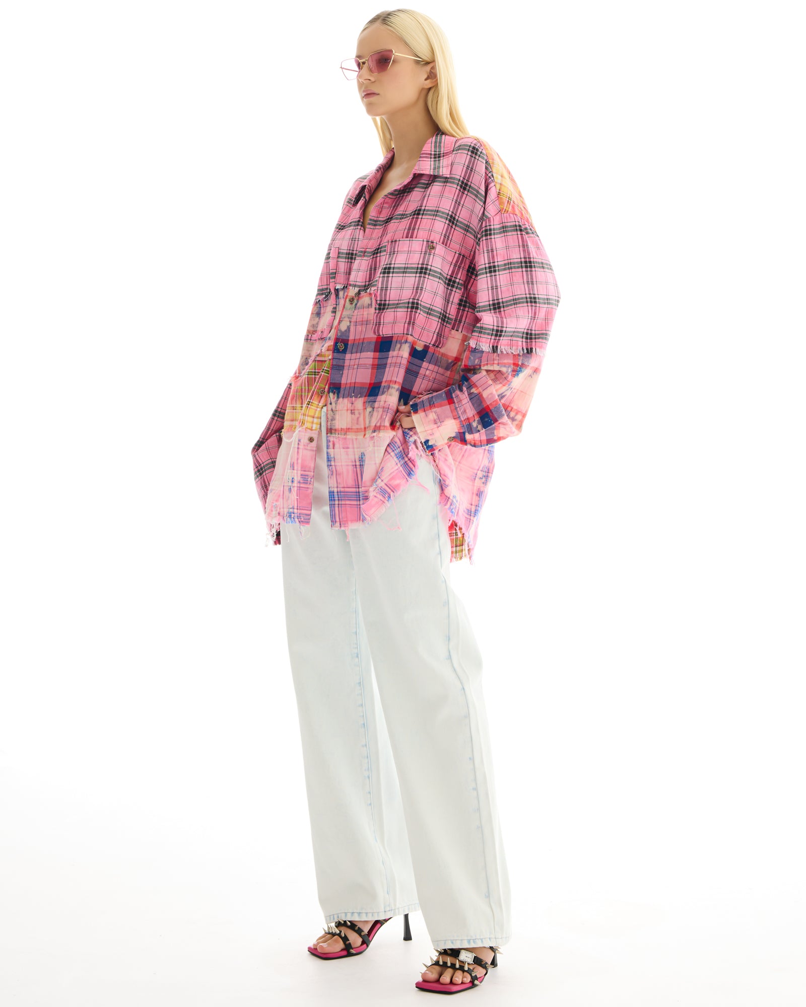 The Tales Reworked And Destroyed Check Shirt