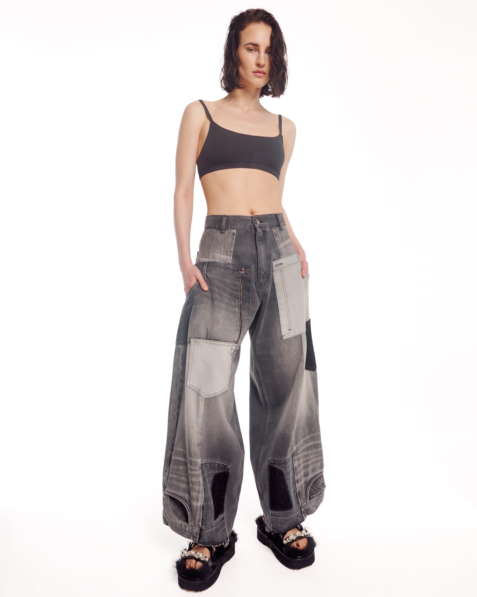 Old Faithful Jeans mit verdrehten Nähten