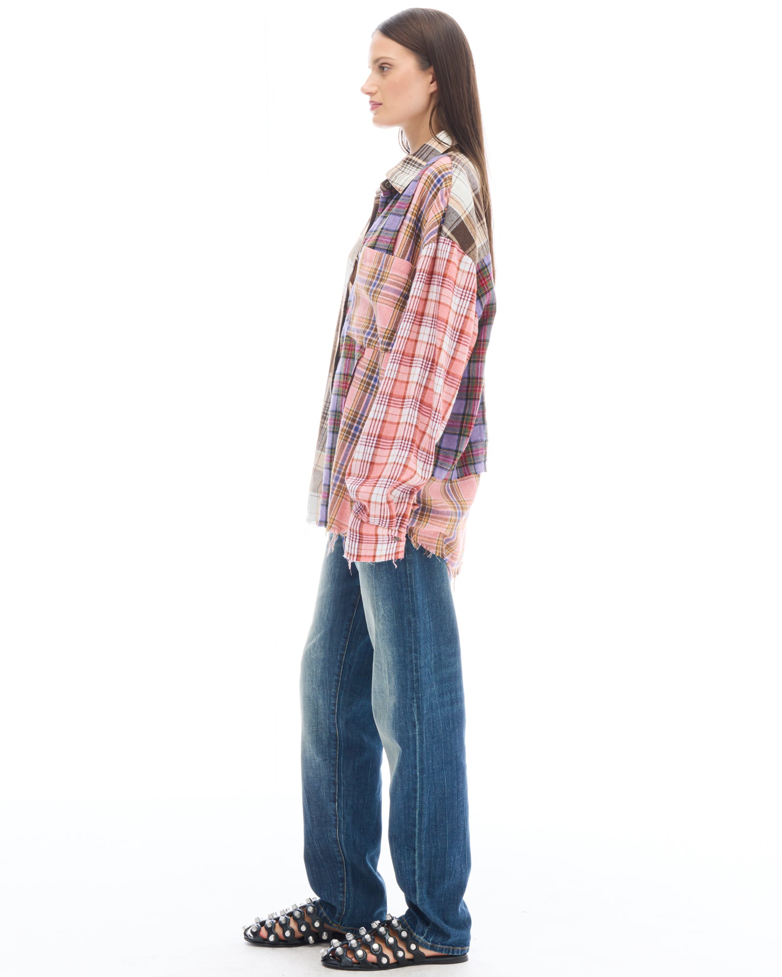 Old Faithful Jeans mit verdrehten Nähten