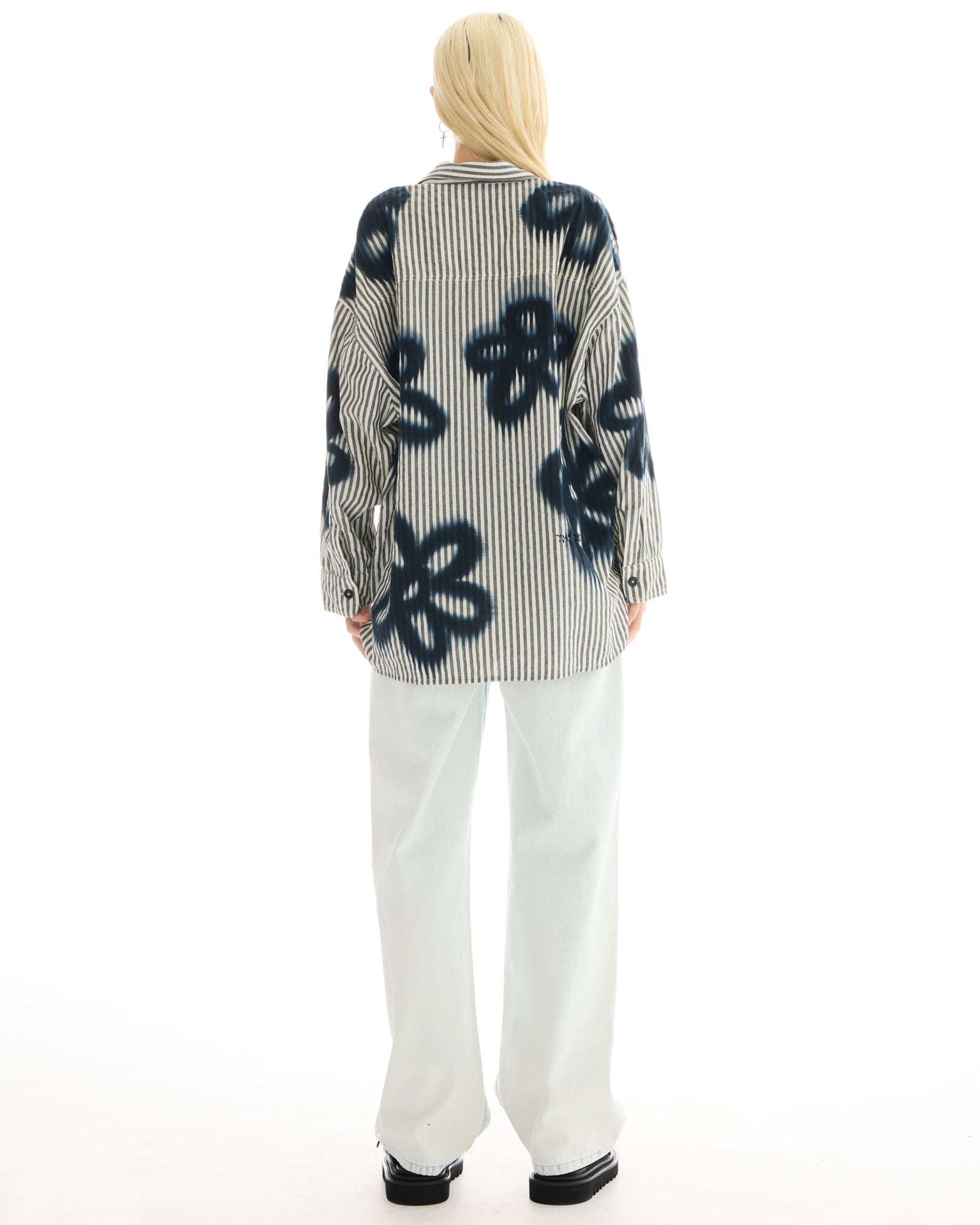Floral Street Hand Spray Stripe Shirt
