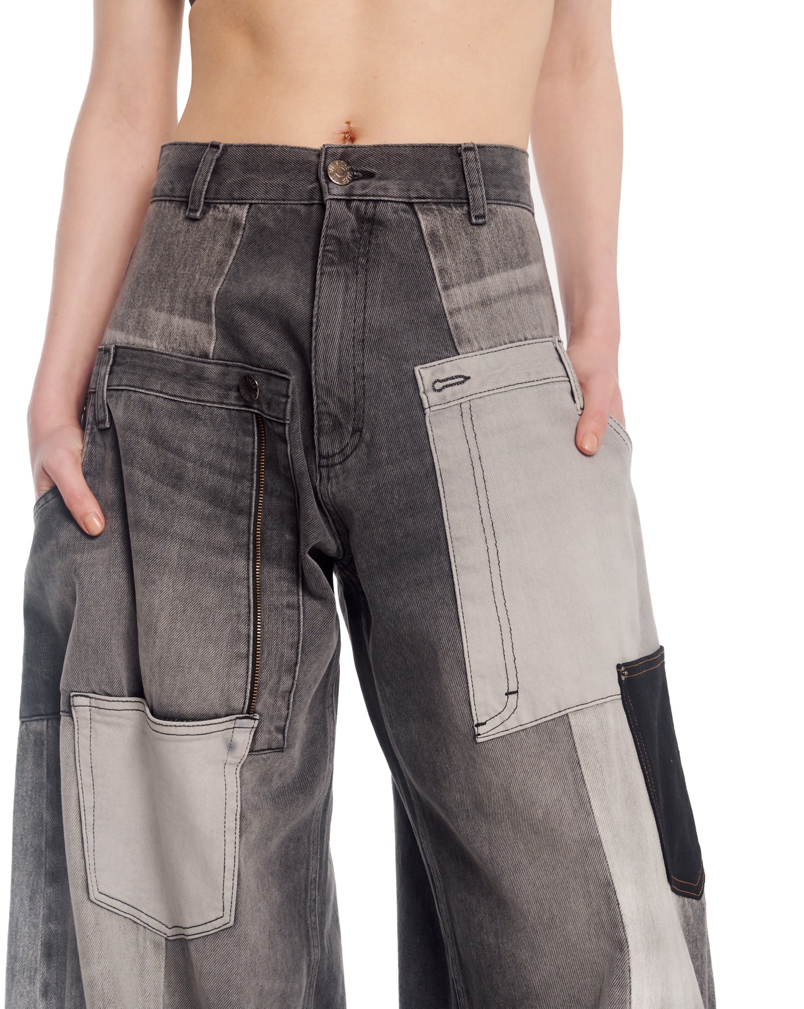 Old Faithful Jeans mit verdrehten Nähten