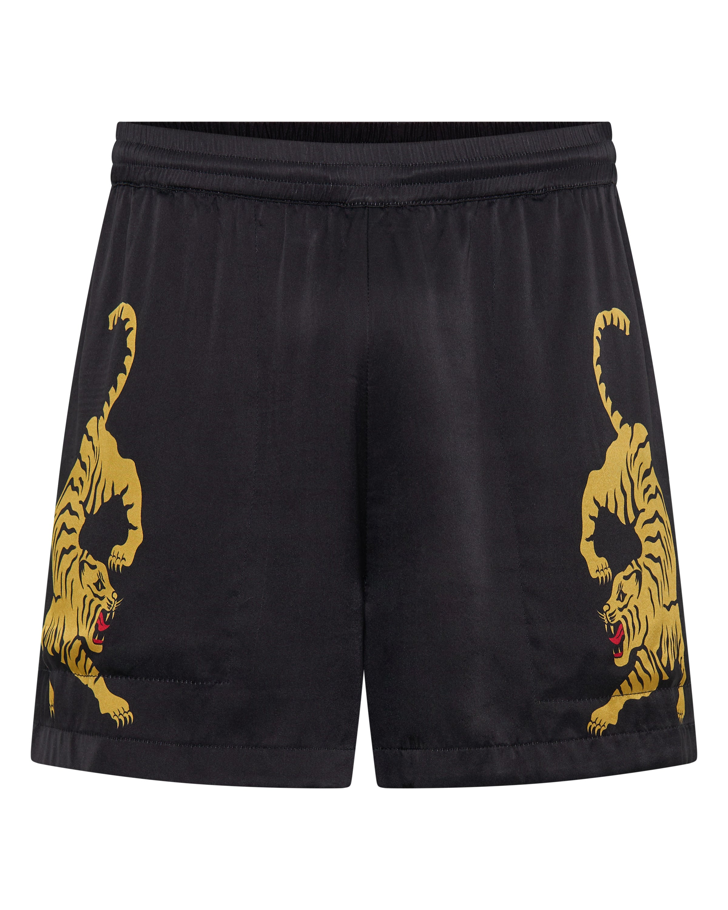 Silk Satin Crouching Tiger Shorts