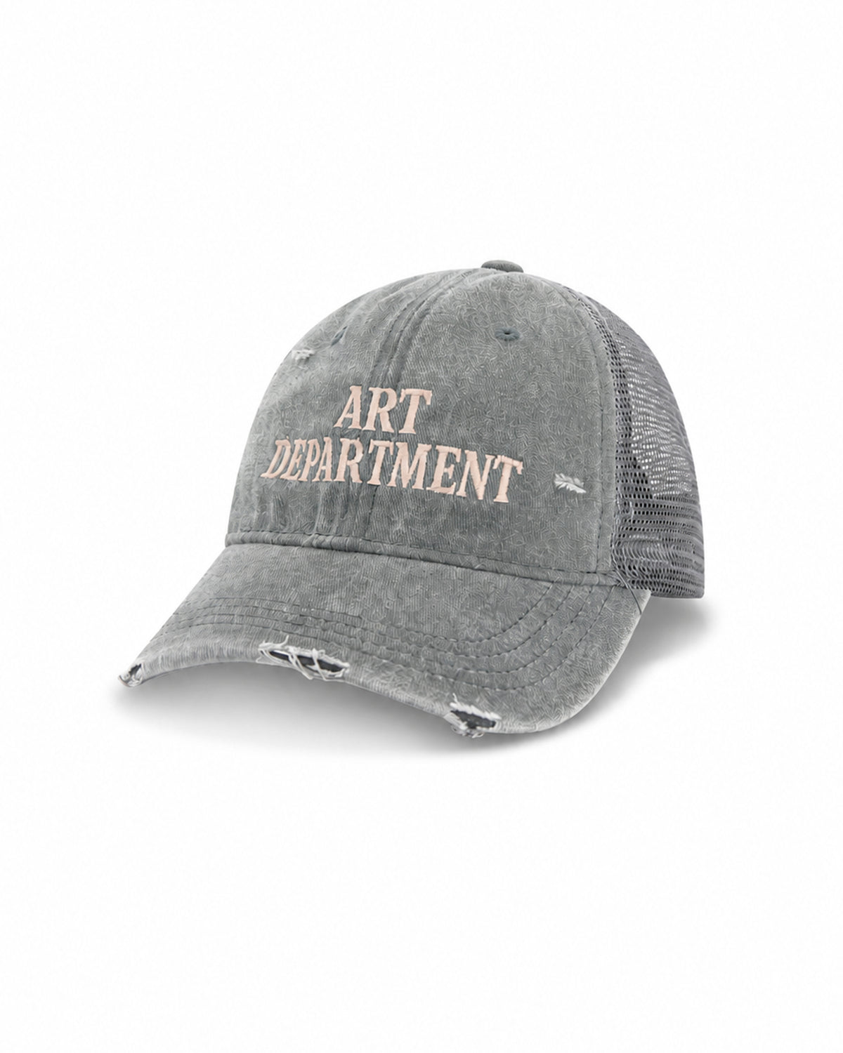 Destroyed Art Department Grey Trucker Cap THE TALES
