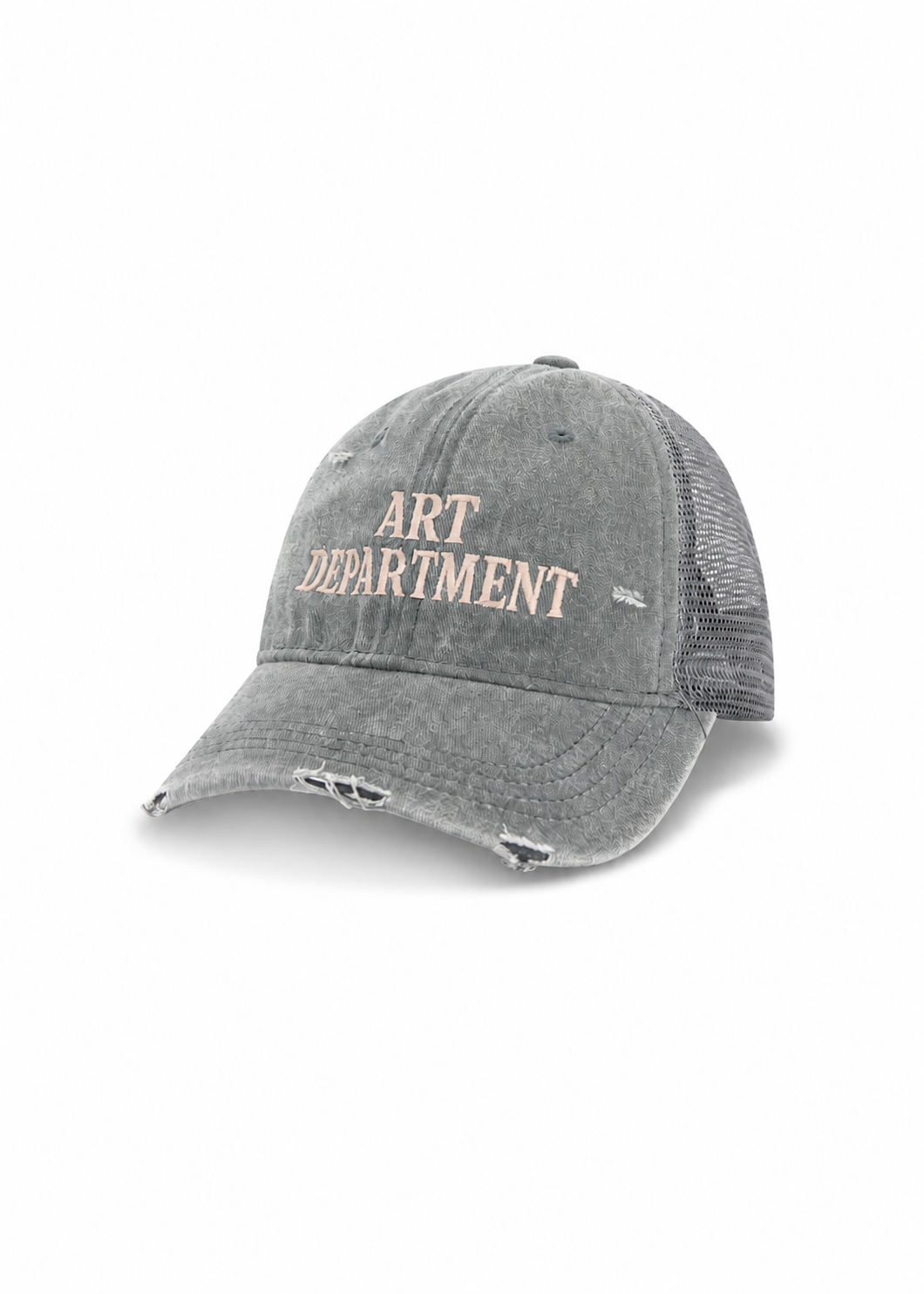Destroyed Art Department Grey Trucker Cap THE TALES
