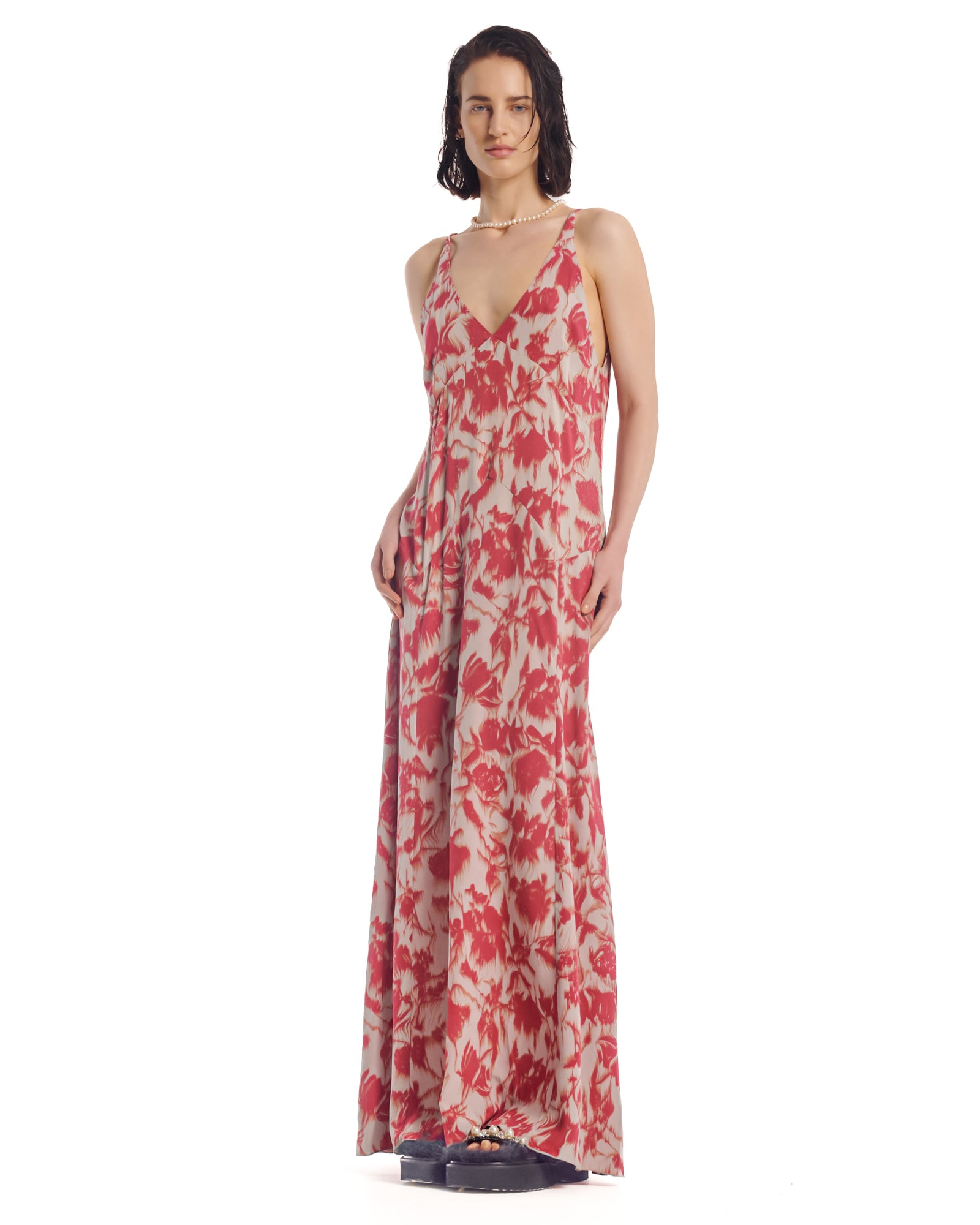 Italian Rose Vintage Maxi Slip Dress