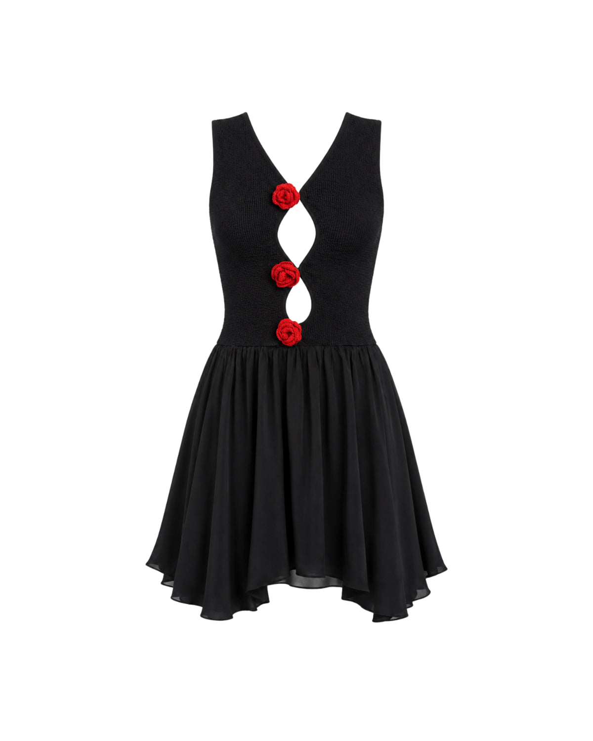 Couture Rose Vixen Satin Dress THE TALES