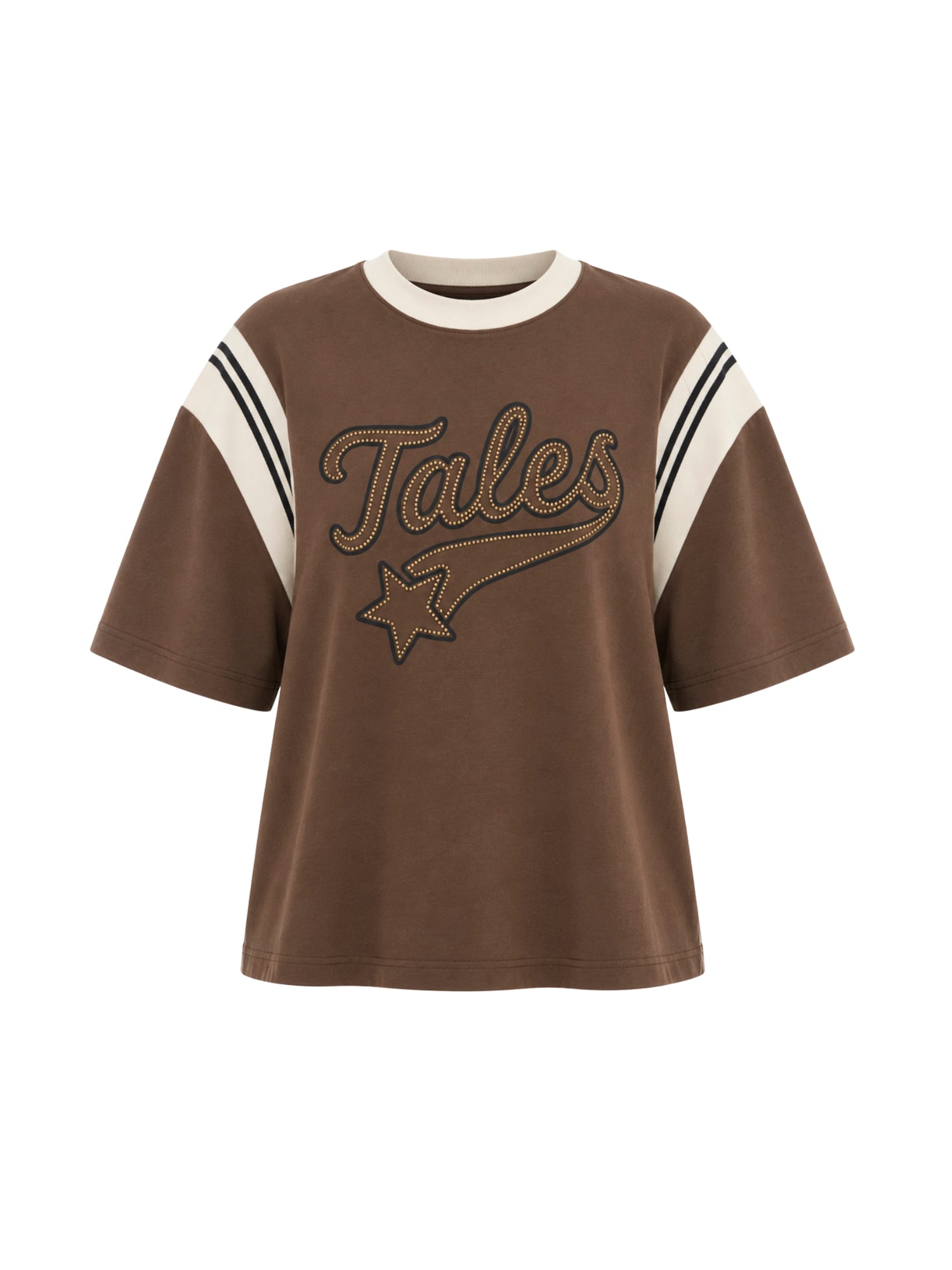 Exaggerated Sports Studded Tales Tee by The Tales