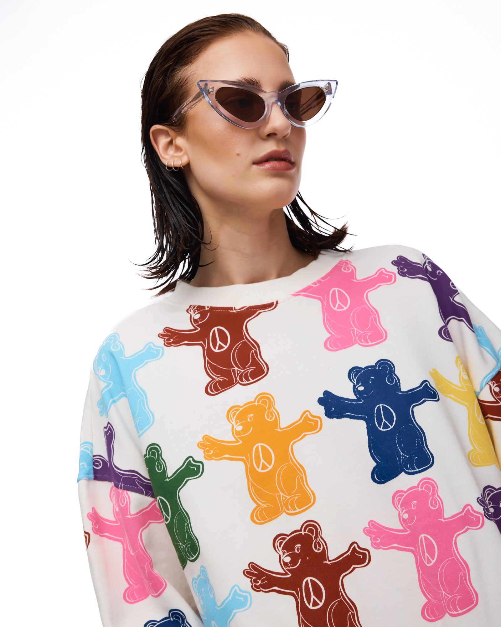 Peace Bear Bamboo Cotton Sweater