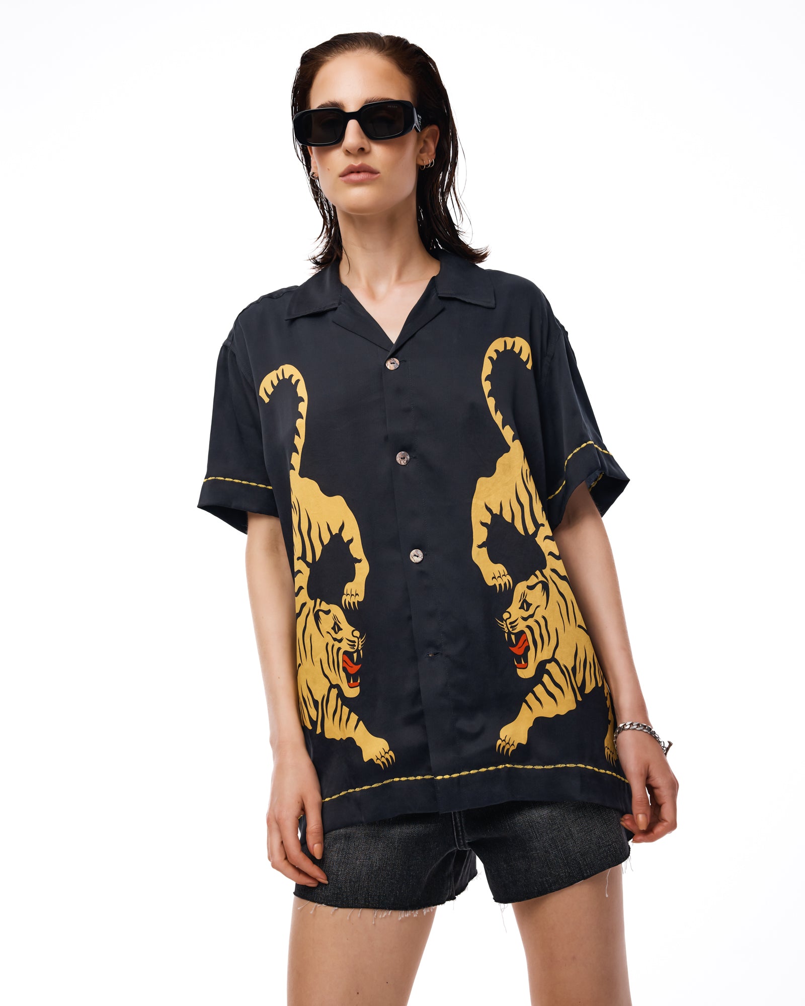 Crouching Tiger Silk Shirt
