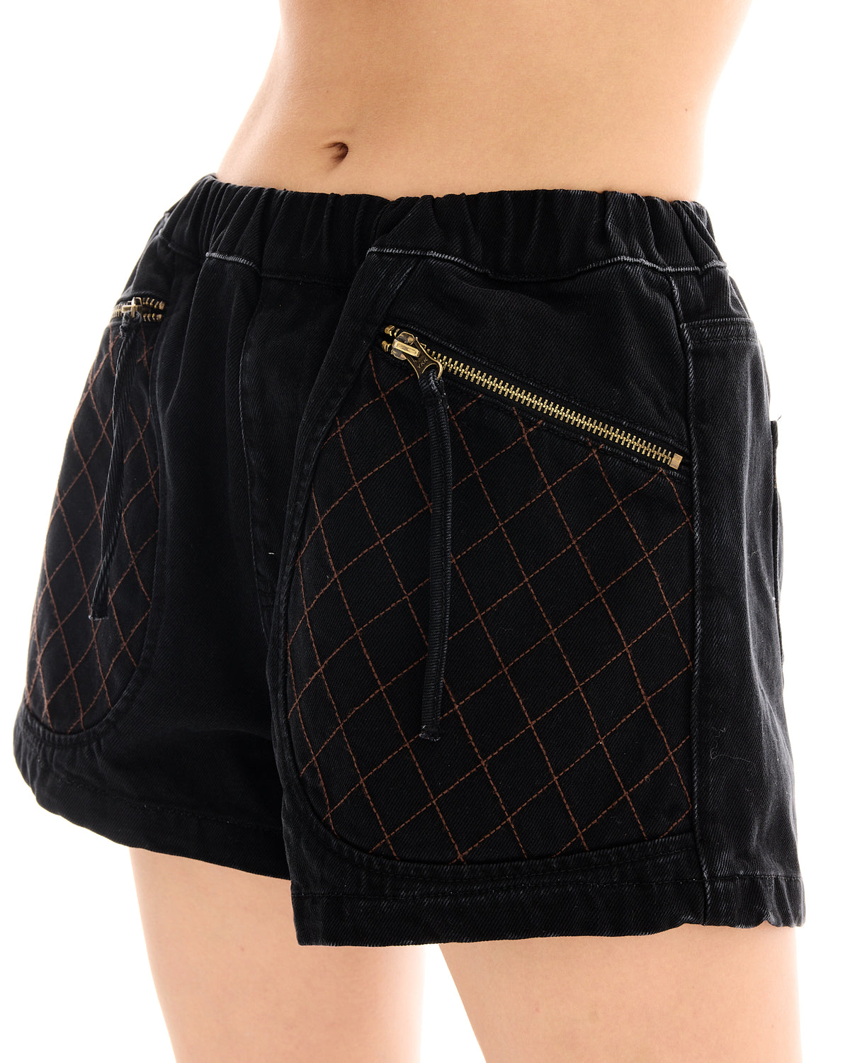Hailey Pull On Denim Sports Shorts