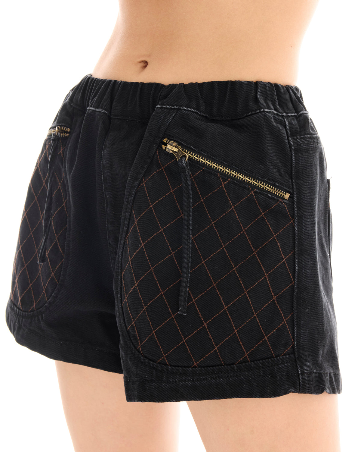 Hailey Pull On Denim Sports Shorts THE TALES
