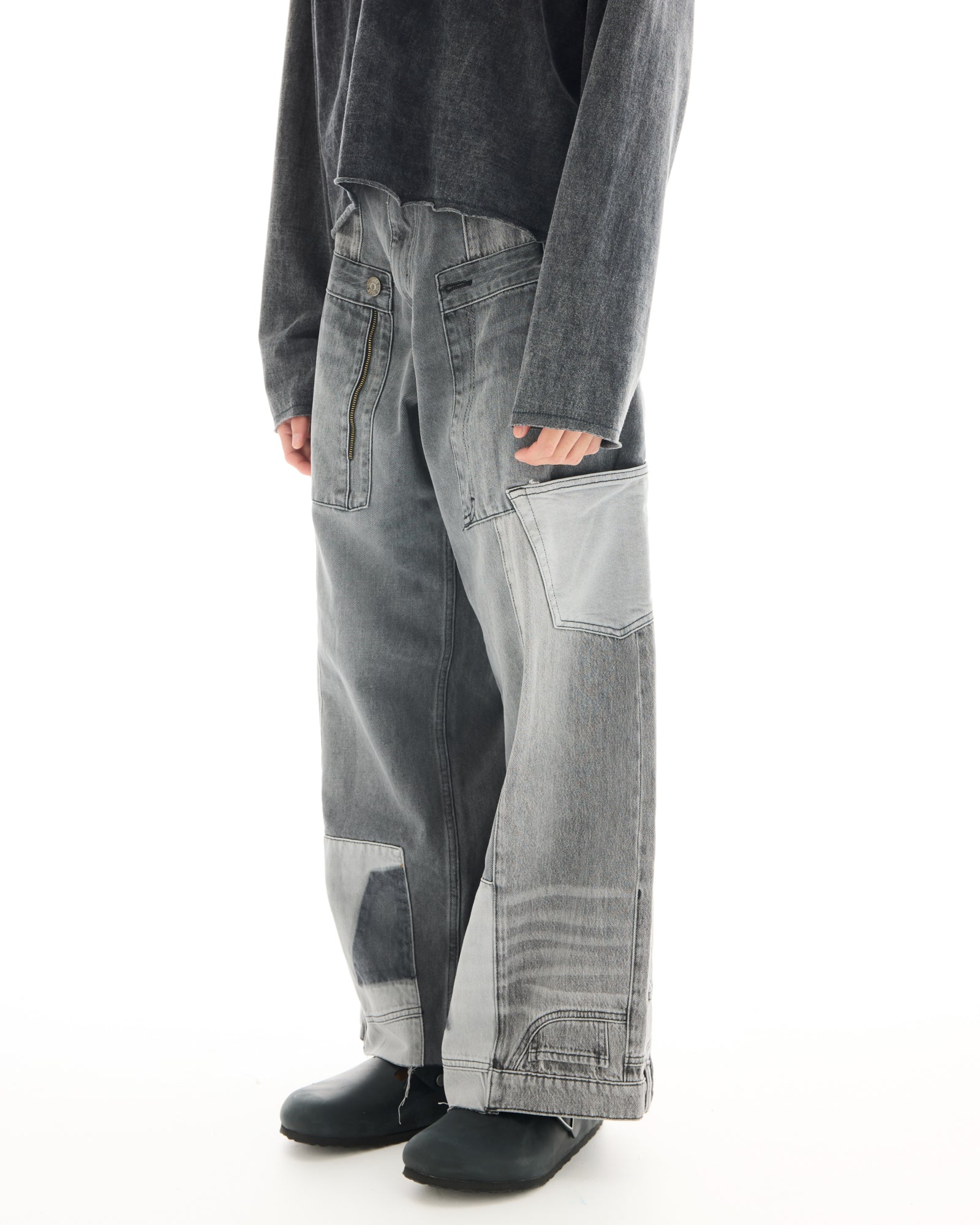 The Tales Reworked Patch Jeans