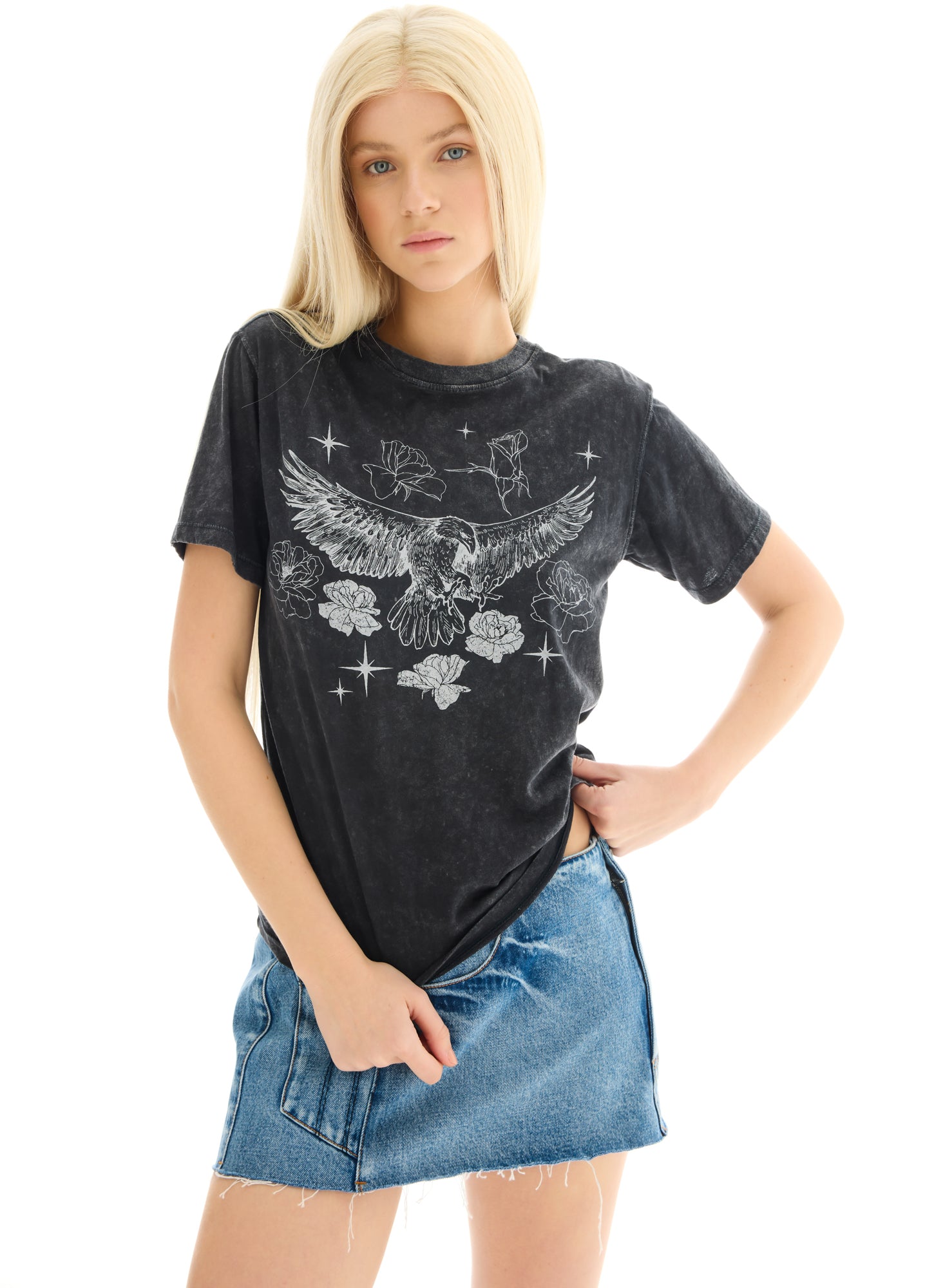 Eagle Rose Fitted Tee