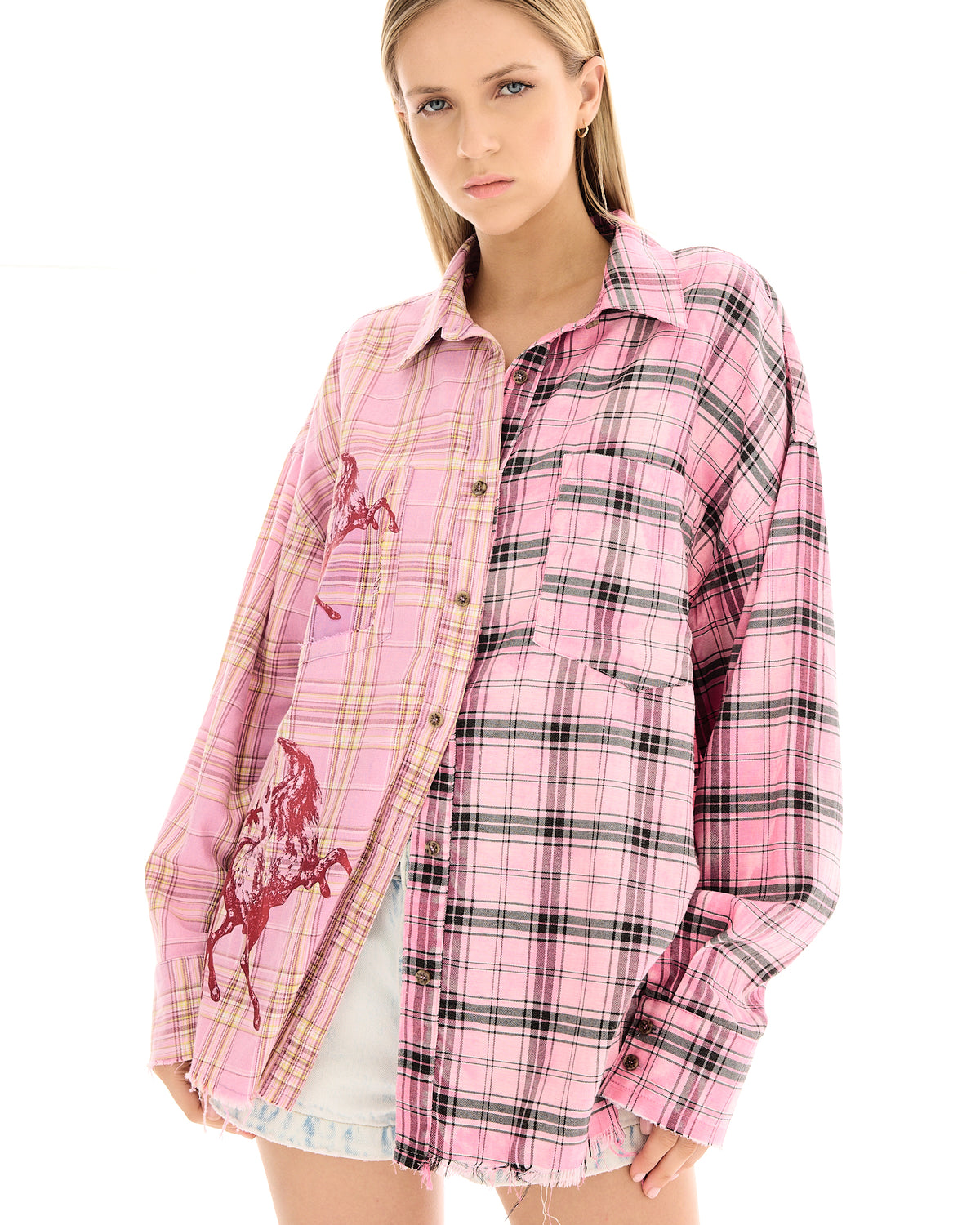 Rodeo Willow Destroyed Check Shirt