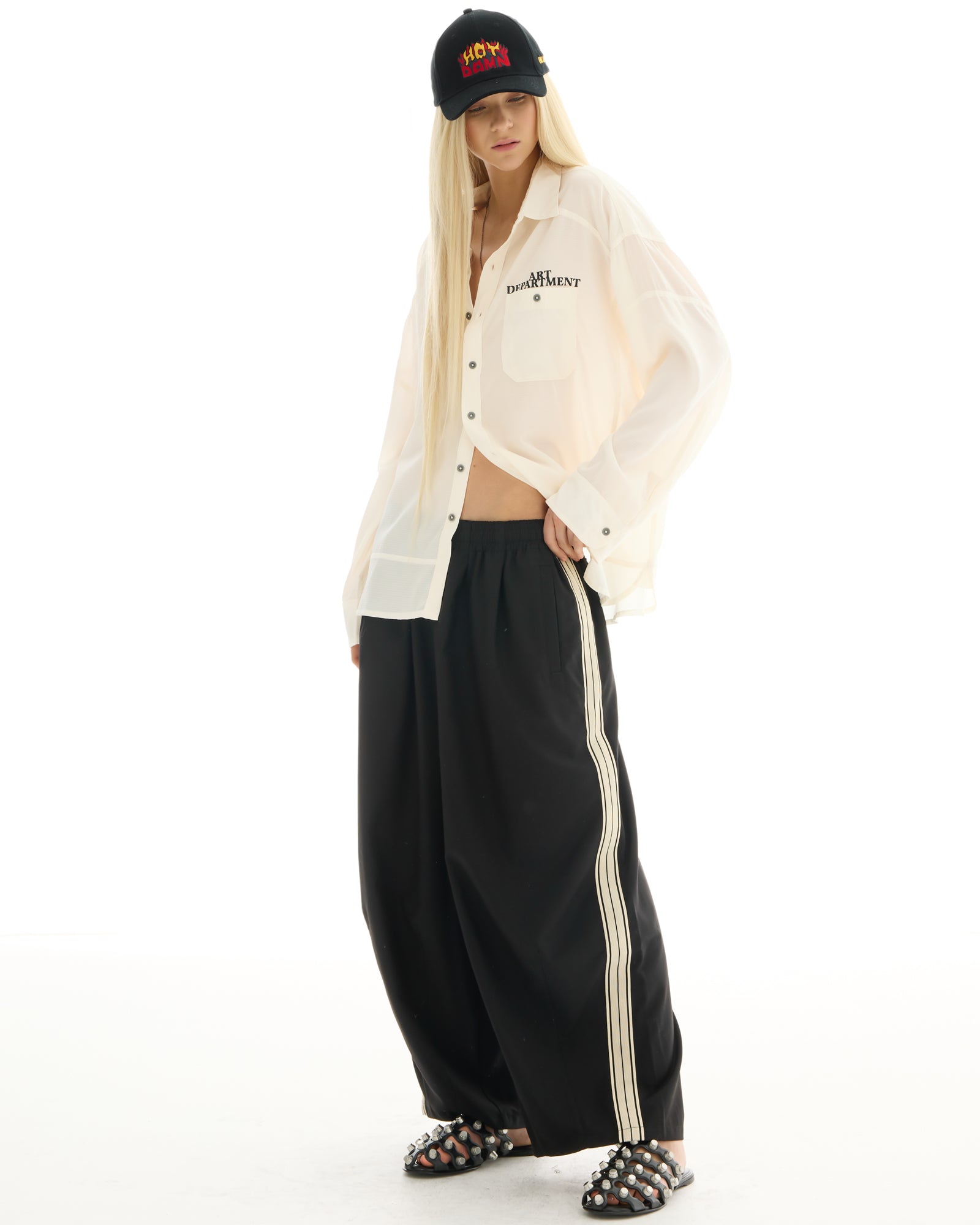 The Suited Harajuku Black Track Pant