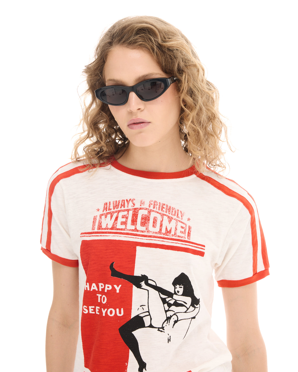 Happy To See You Retro Sports Tee THE TALES