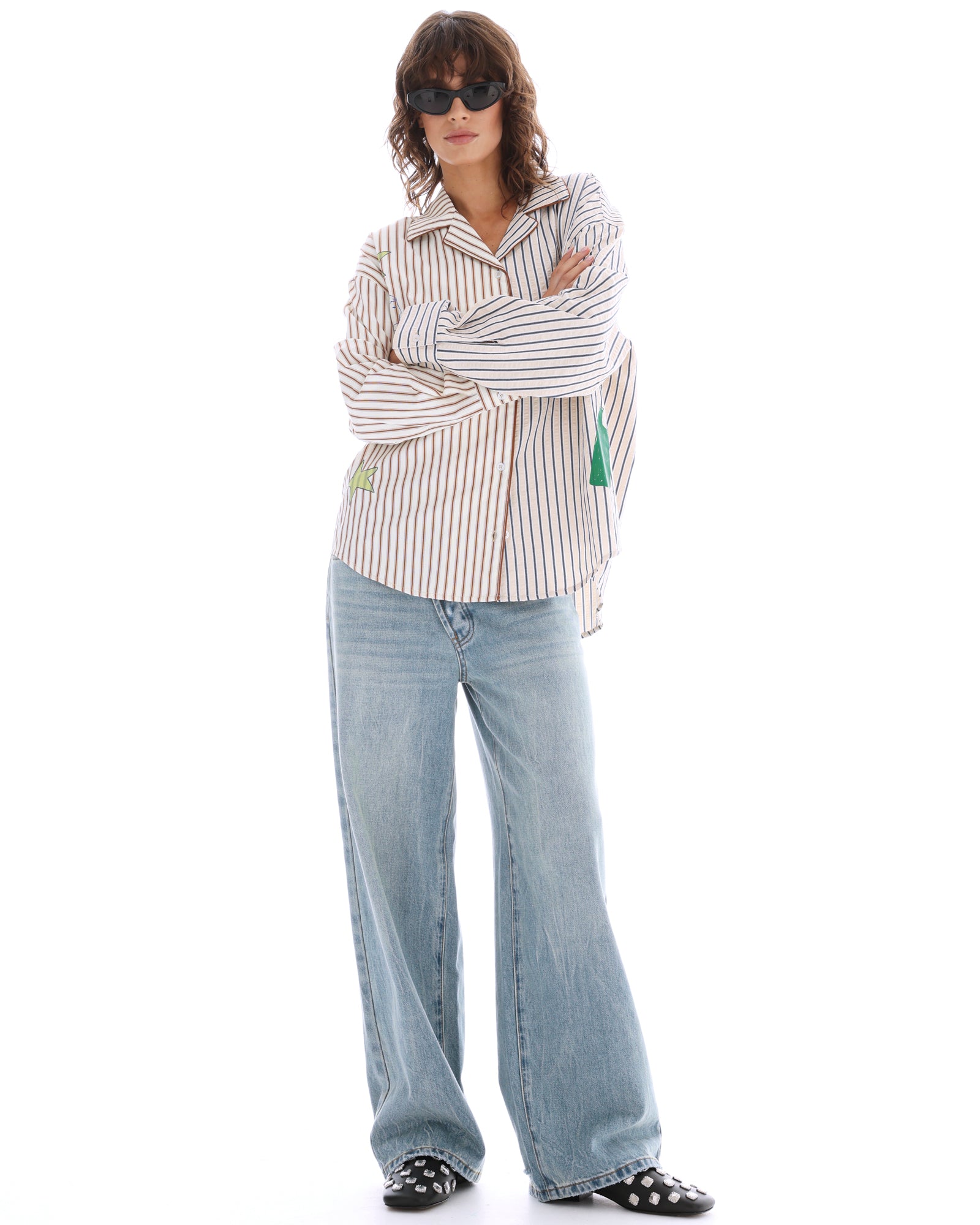 Old Faithful Jeans mit verdrehten Nähten
